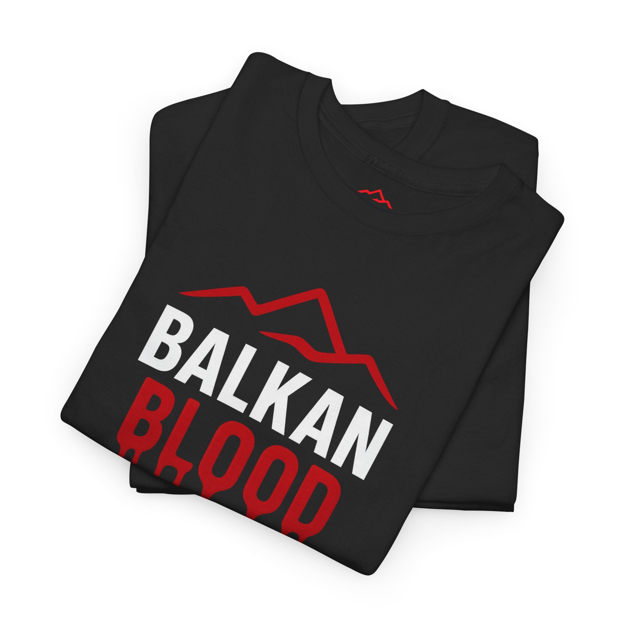 Balkan Blood T-Shirt — Heritage Graphic Tee with Multilingual “Blood” Back Print