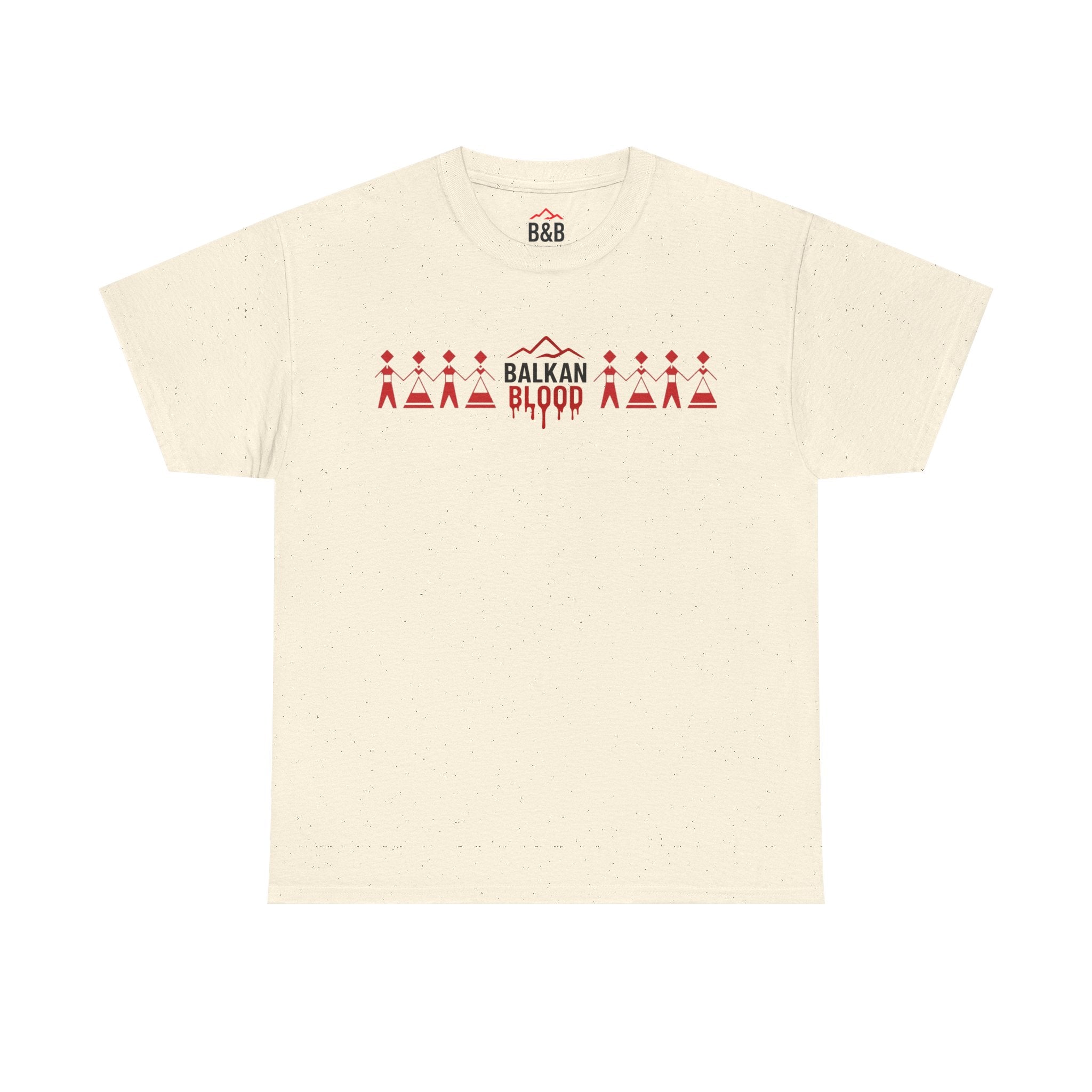 Balkan Blood Unisex Heavy Cotton Tee, Ethnic Pride Shirt, Gift for Balkans, Travel Tee, Stylish Casual Wear, Balkan States Design