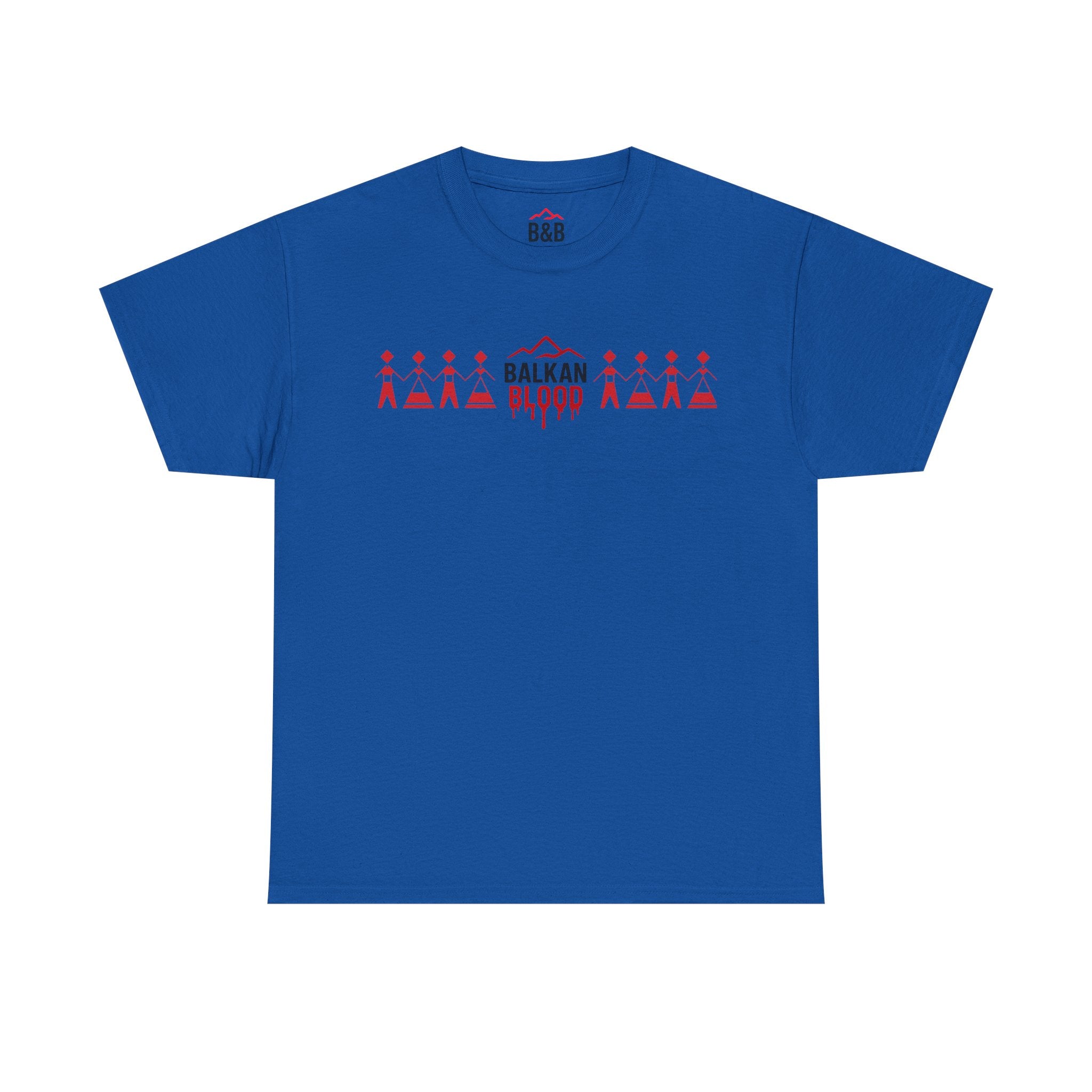 Balkan Blood Unisex Heavy Cotton Tee, Ethnic Pride Shirt, Gift for Balkans, Travel Tee, Stylish Casual Wear, Balkan States Design