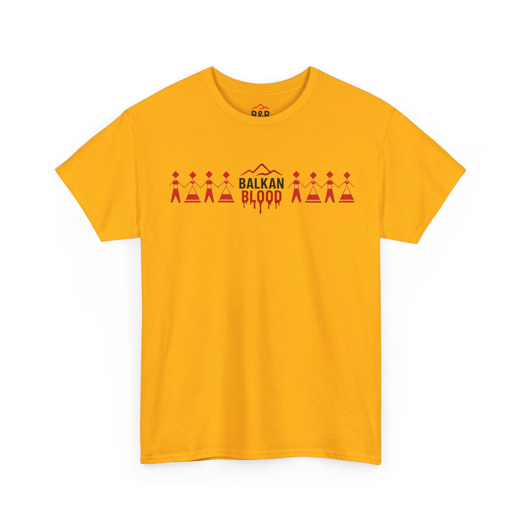 Balkan Blood Unisex Heavy Cotton Tee, Ethnic Pride Shirt, Gift for Balkans, Travel Tee, Stylish Casual Wear, Balkan States Design