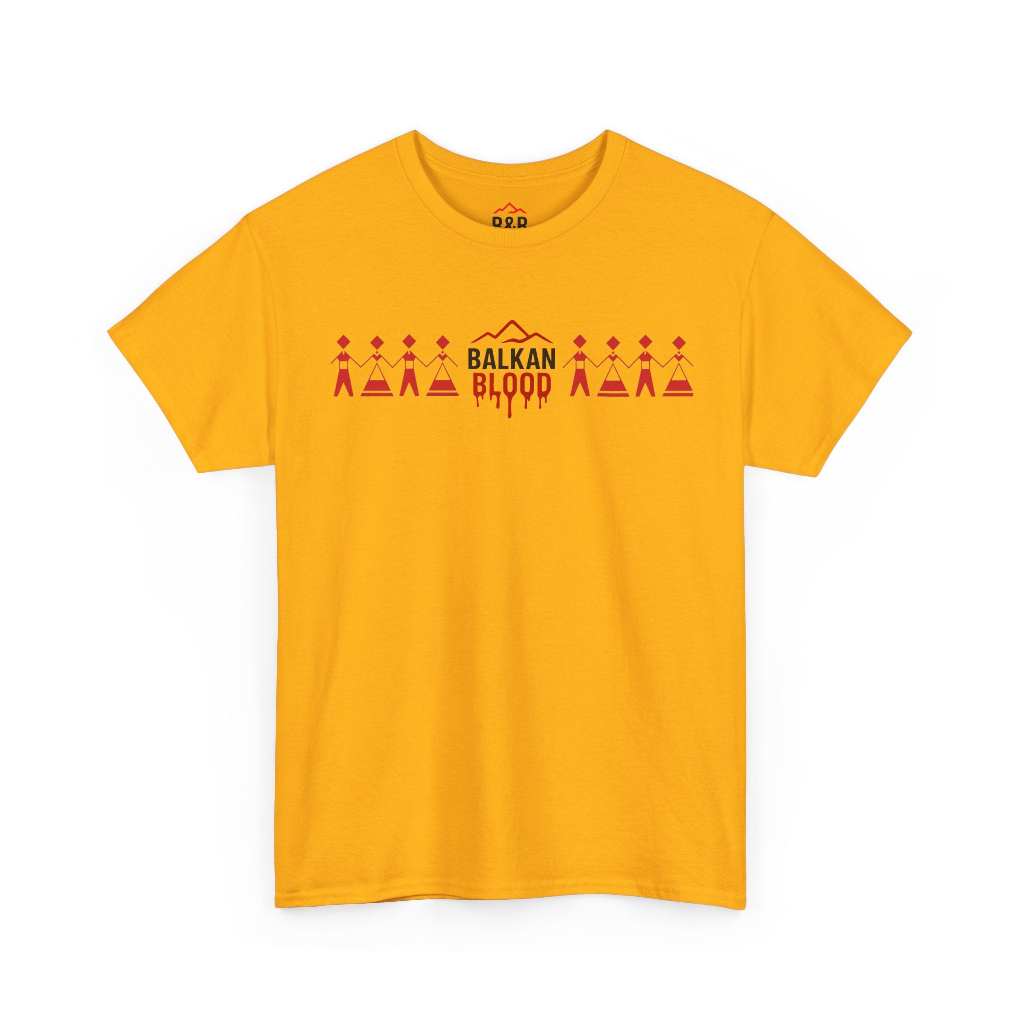 Balkan Blood Unisex Heavy Cotton Tee, Ethnic Pride Shirt, Gift for Balkans, Travel Tee, Stylish Casual Wear, Balkan States Design