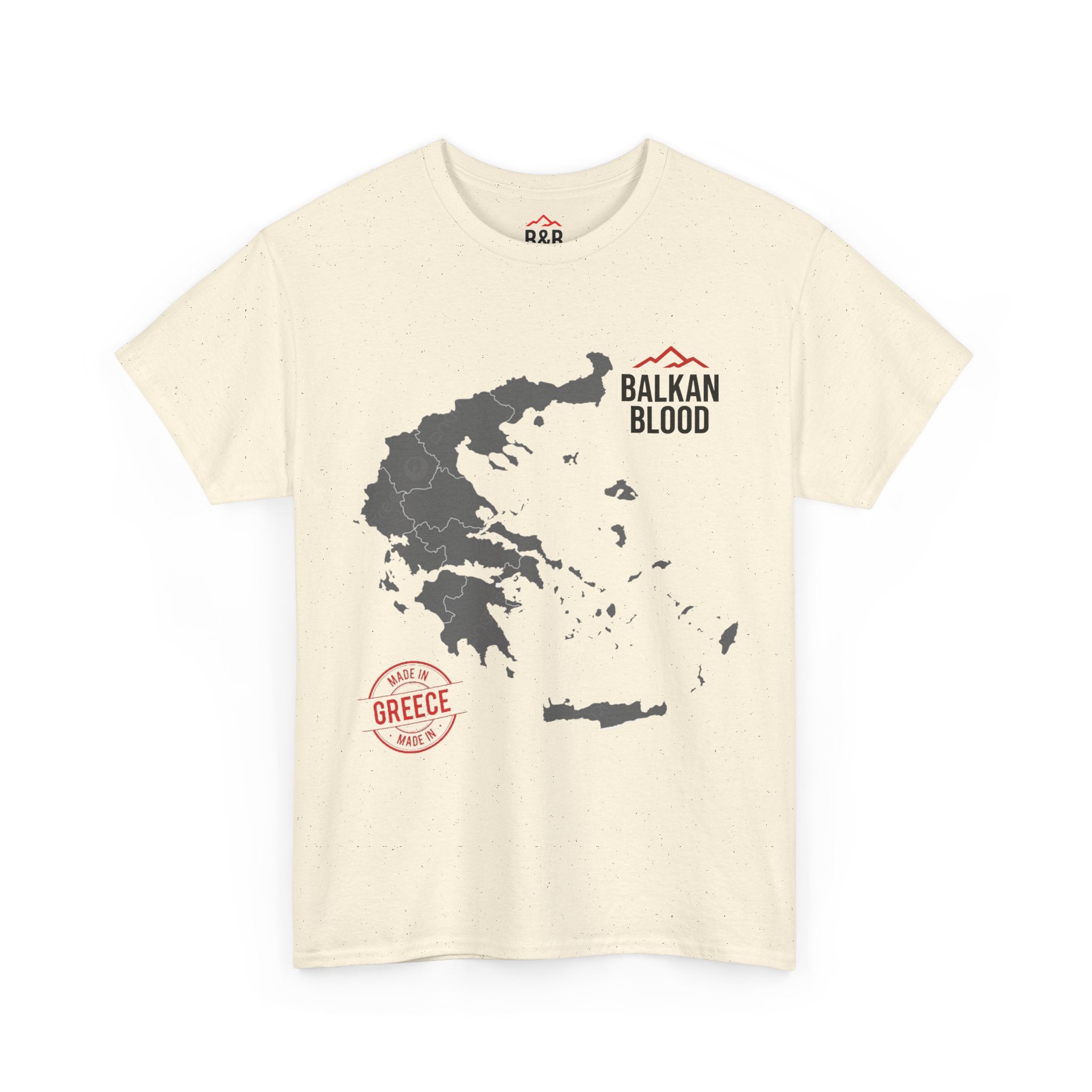 Balkan Blood Tee | Unisex Heavy Cotton T-Shirt, Greece Souvenir Shirt, Travel Gift, Casual Wear, Unique Graphic Tee