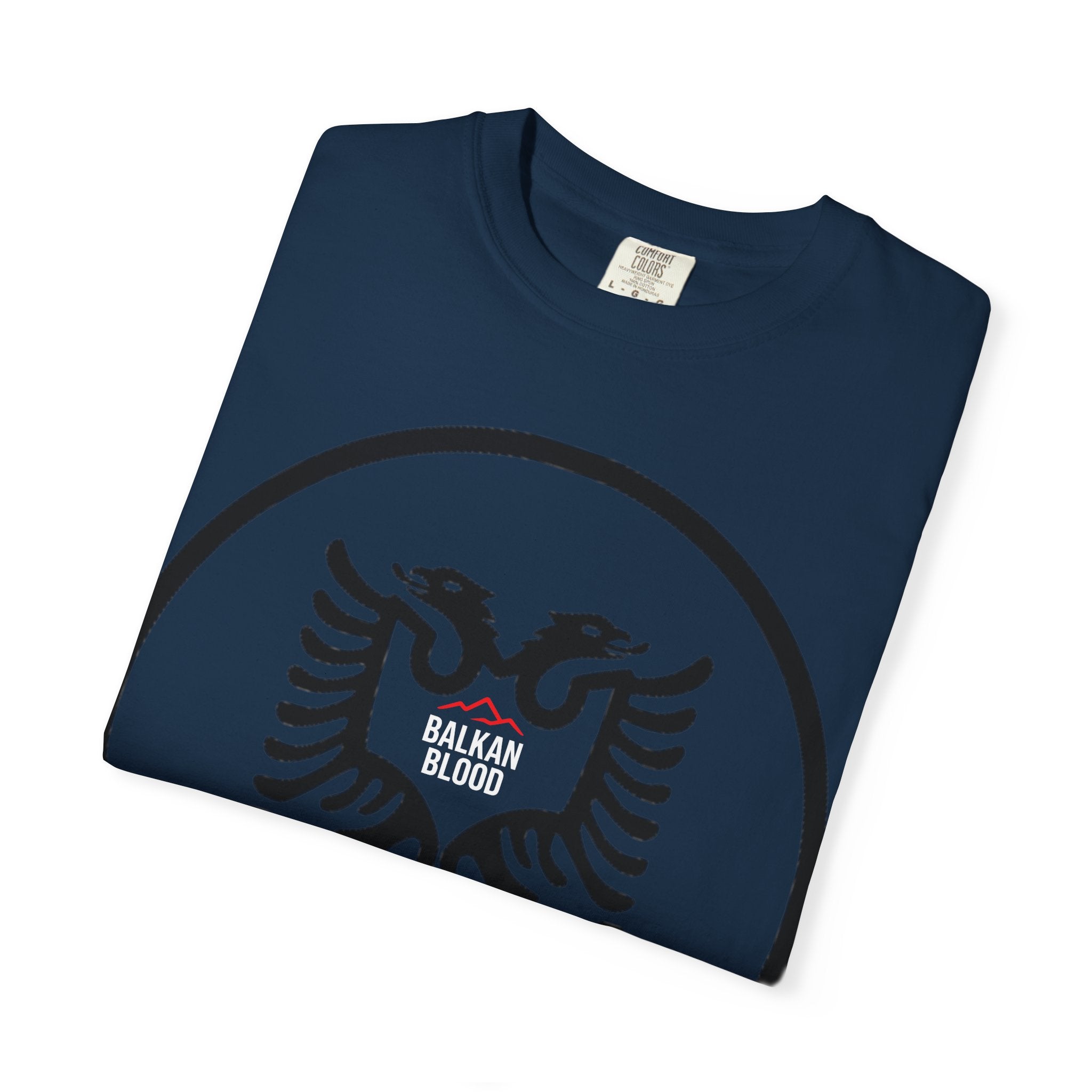 Albanian Balkan Heritage T-Shirt - Unisex Garment-Dyed Tee, Albania Pride Apparel, Cultural Gift, Travel Souvenir, Festival Wear