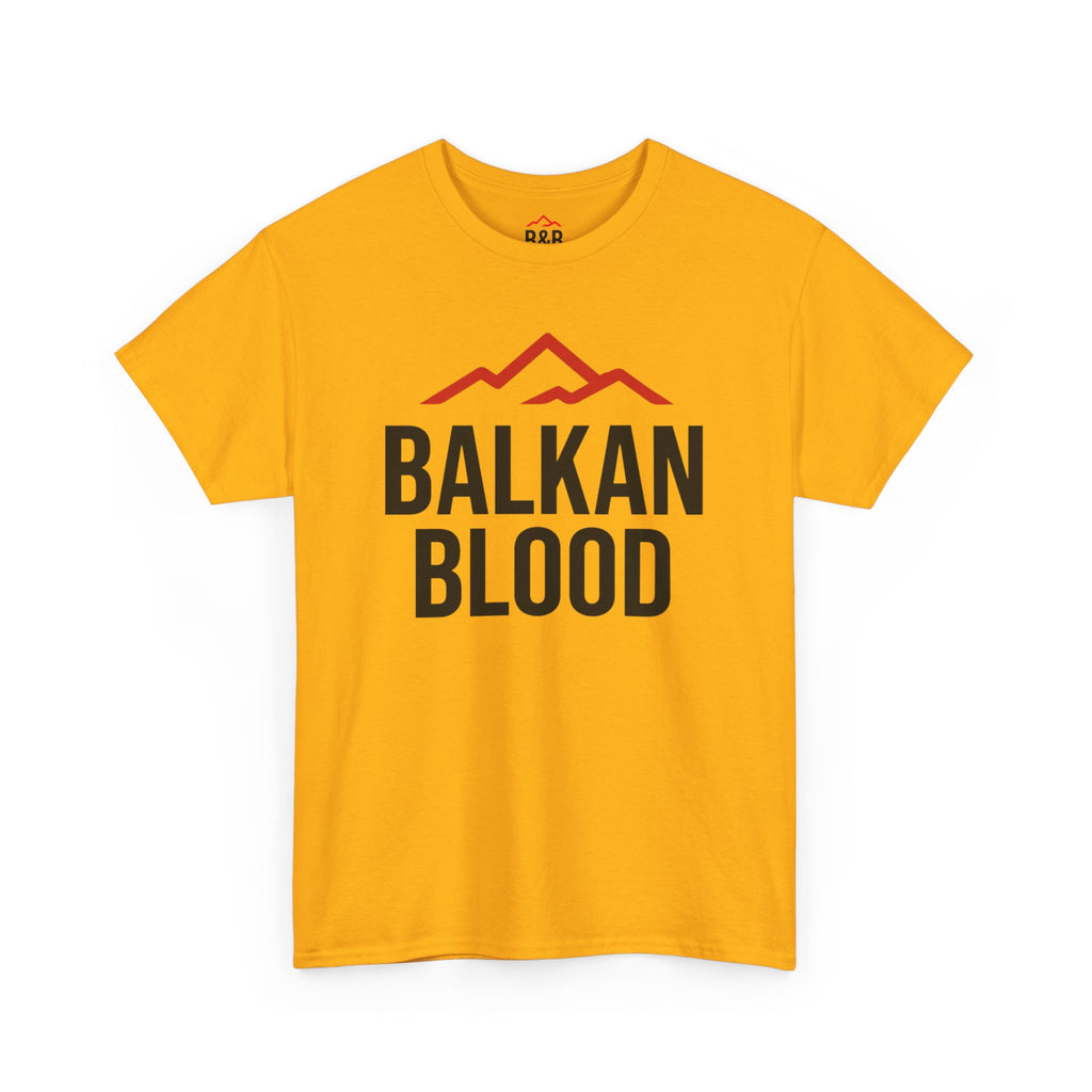 Balkan Blood Unisex Heavy Cotton Tee | Heritage Shirt, Travel Tee, Gift for Balkan Lovers, Cultural Pride, Casual Wear