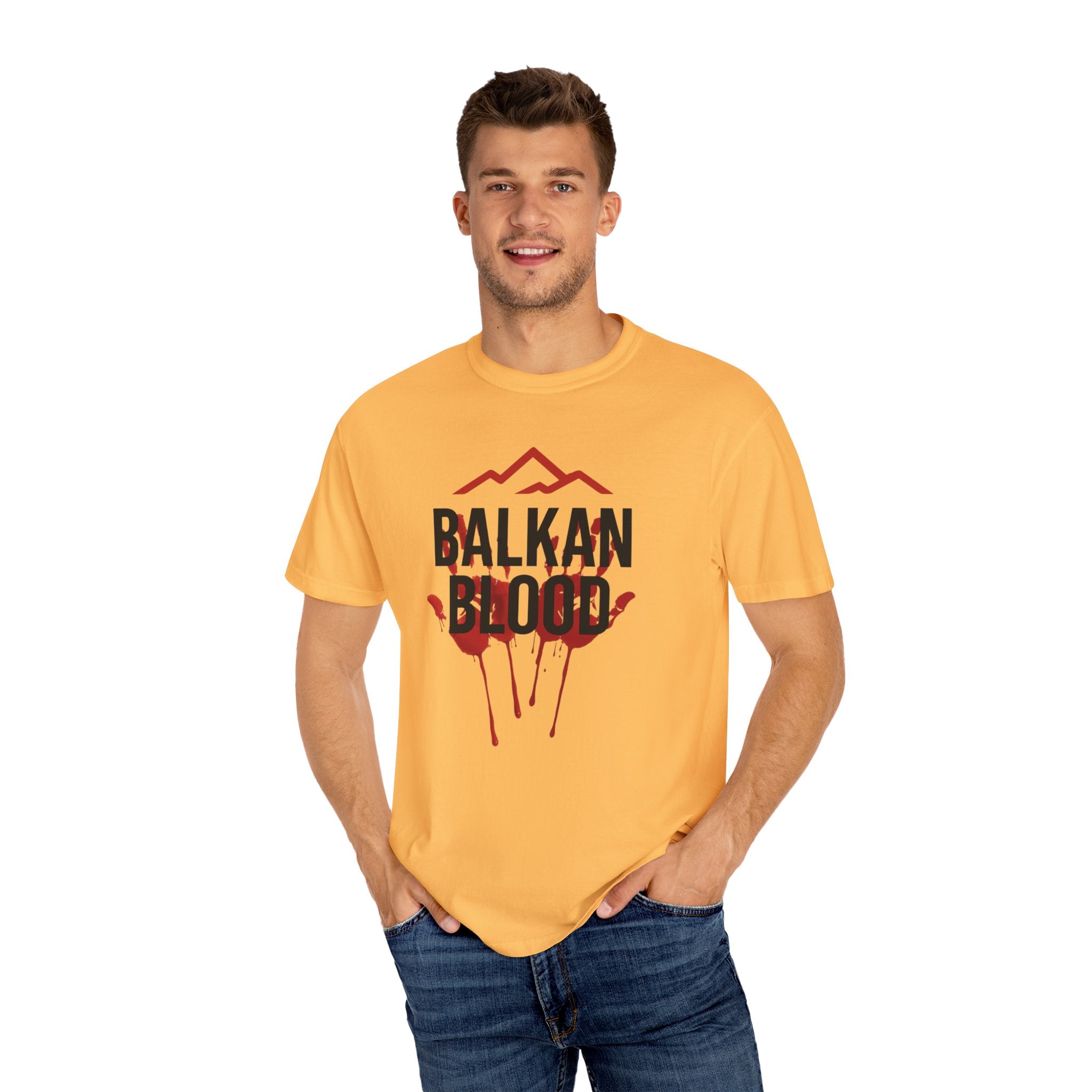 Balkan Blood Graphic T-Shirt, Unisex Streetwear, Fashion Statement Tee, Edgy Gift for Music Lovers, Halloween Apparel