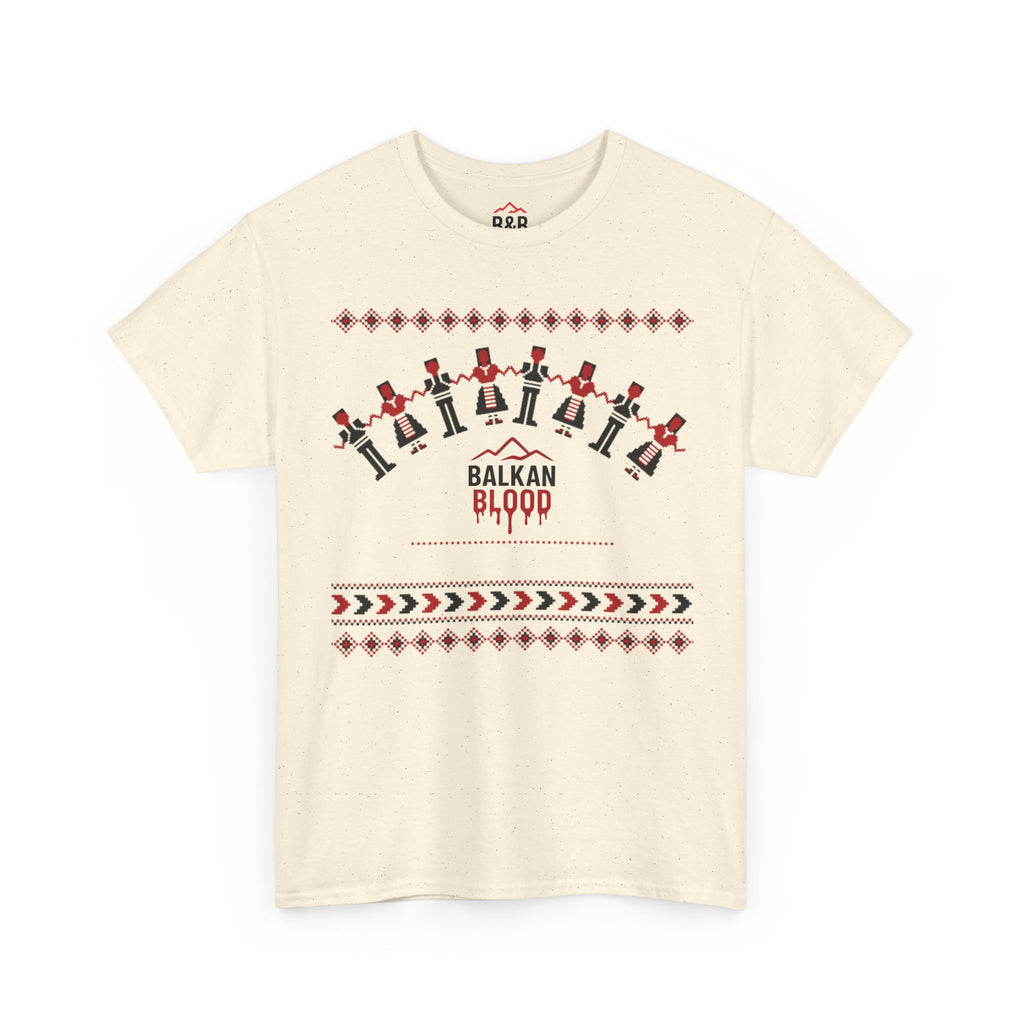 Balkan Blood Graphic Tee, Celebratory Unisex Cotton Shirt