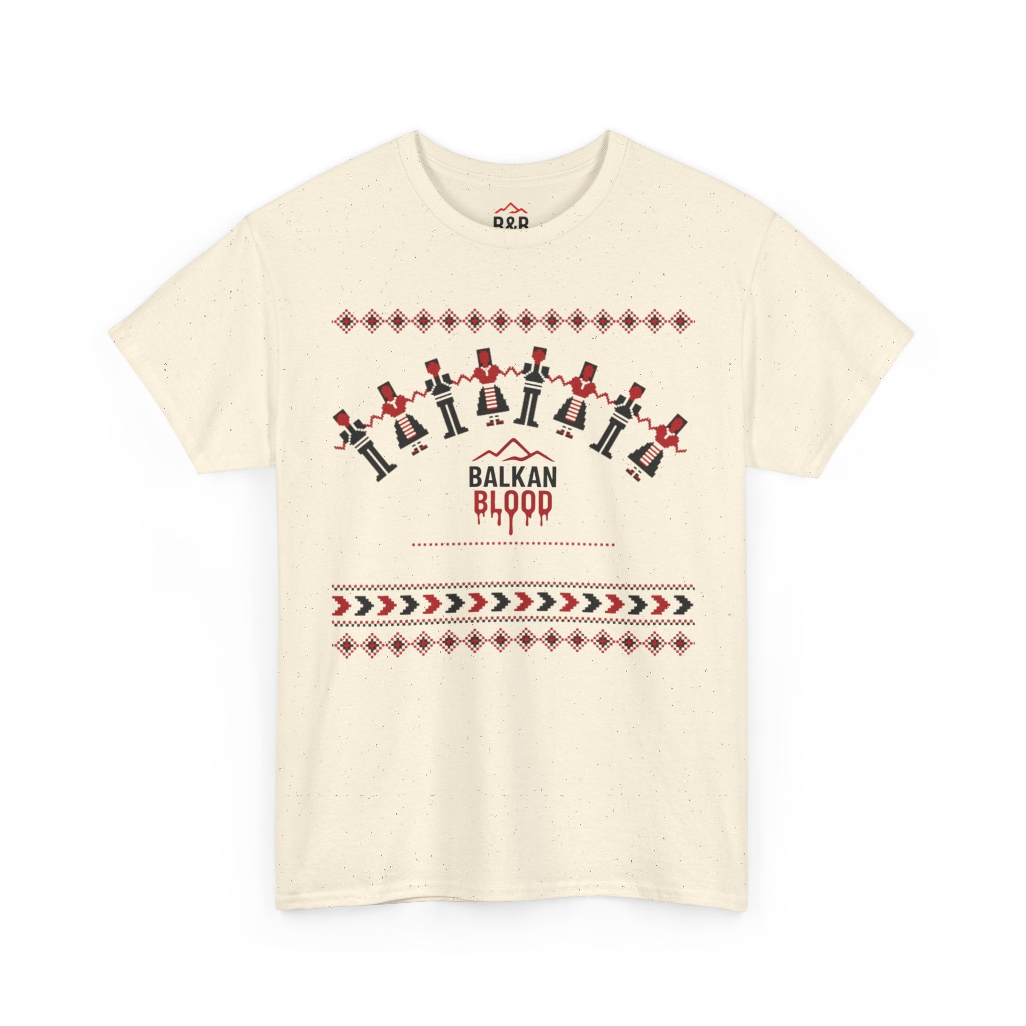 Balkan Blood Graphic Tee, Celebratory Unisex Cotton Shirt