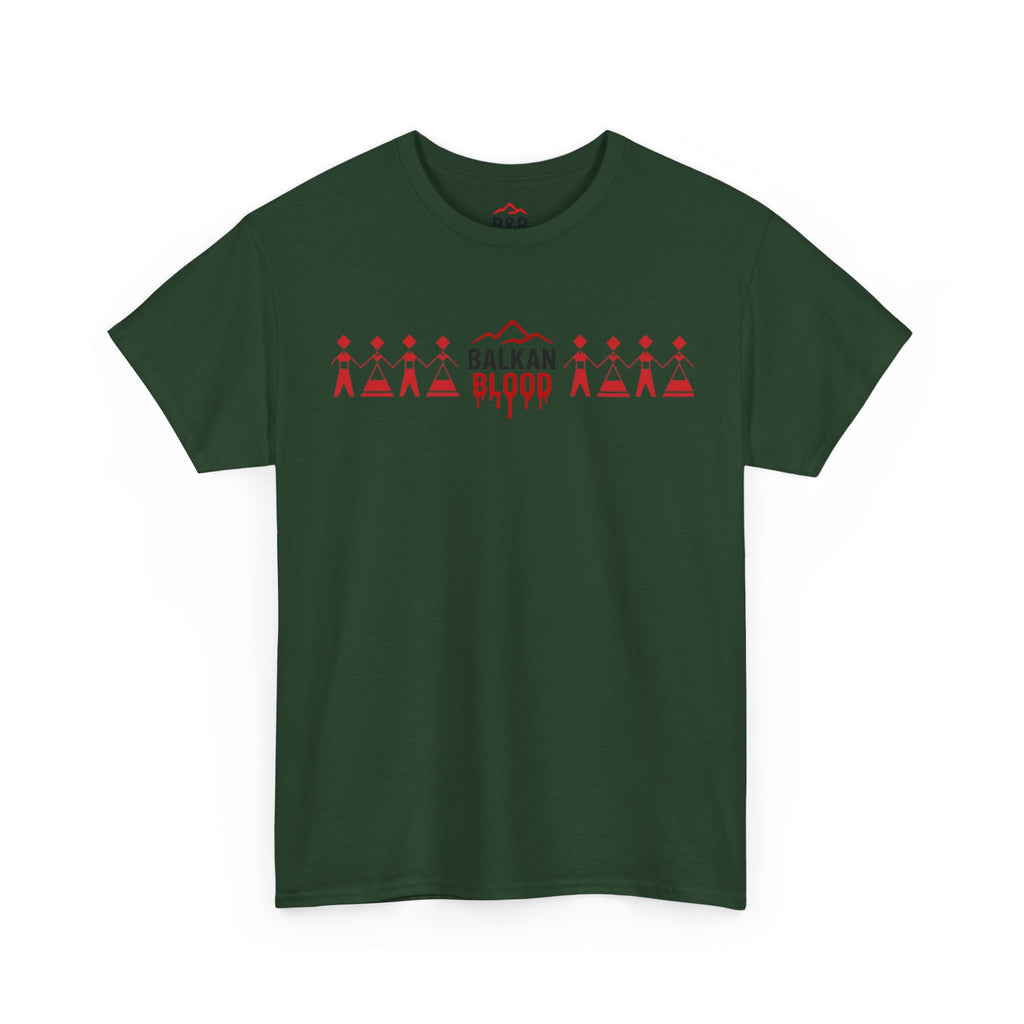 Balkan Blood Unisex Heavy Cotton Tee, Ethnic Pride Shirt, Gift for Balkans, Travel Tee, Stylish Casual Wear, Balkan States Design