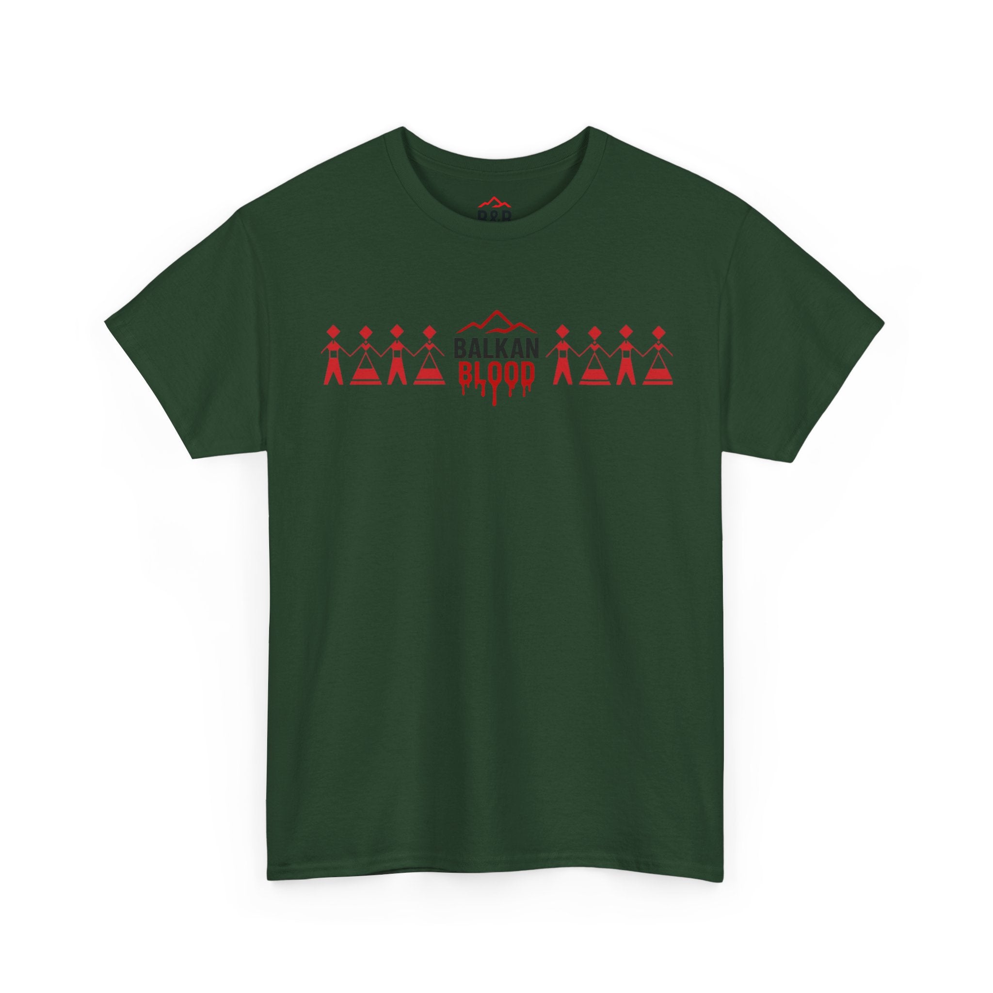 Balkan Blood Unisex Heavy Cotton Tee, Ethnic Pride Shirt, Gift for Balkans, Travel Tee, Stylish Casual Wear, Balkan States Design