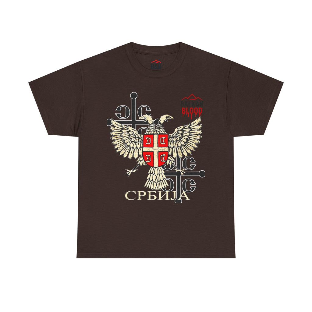 Serbian Heritage Tee, Balkan Blood Shirt, Unisex Cotton T-shirt