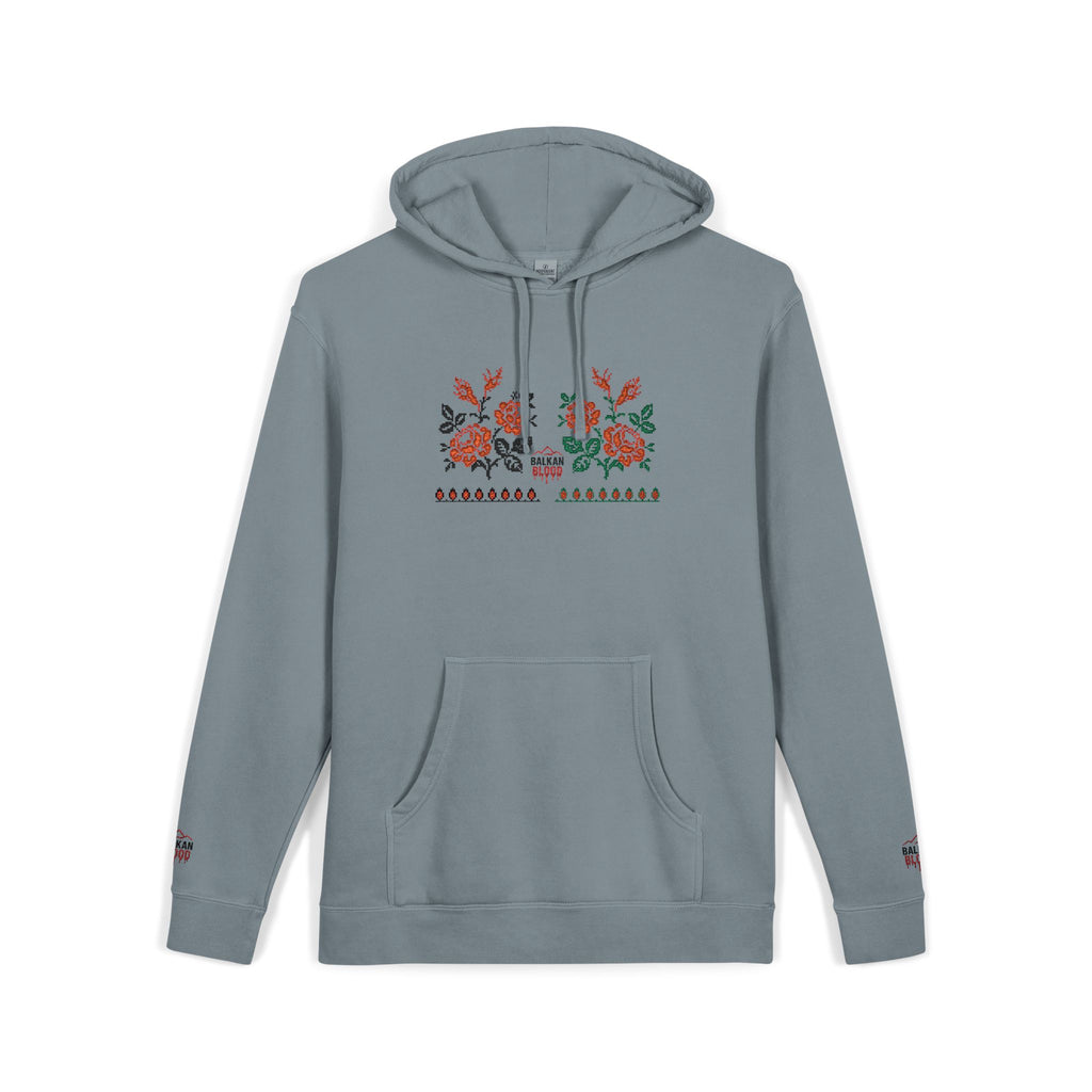 Embroidered Flower Hoodie, Cozy Unisex Sweatshirt, Cute Casual Wear, Spring Fashion, Gift for Her