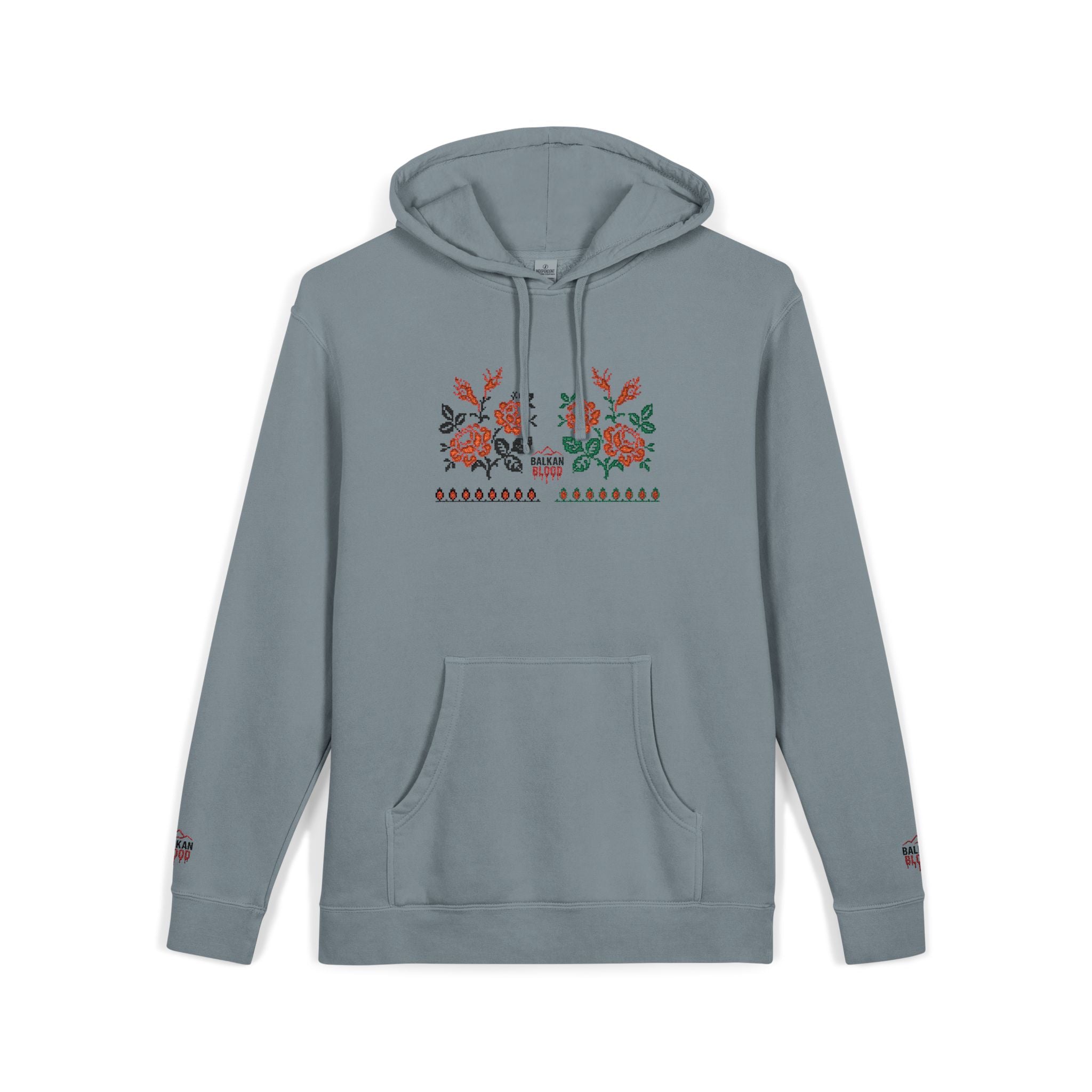 Embroidered Flower Hoodie, Cozy Unisex Sweatshirt, Cute Casual Wear, Spring Fashion, Gift for Her