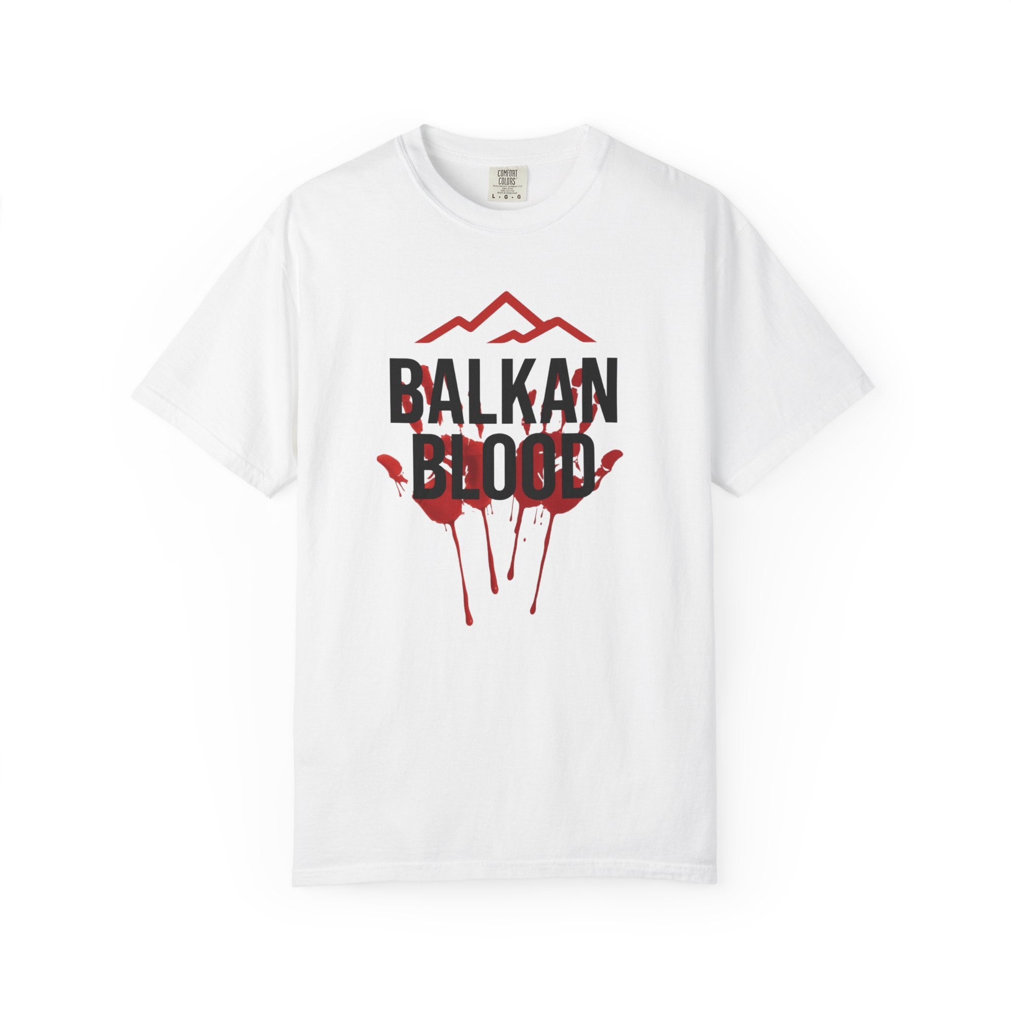 Balkan Blood Graphic T-Shirt, Unisex Streetwear, Fashion Statement Tee, Edgy Gift for Music Lovers, Halloween Apparel