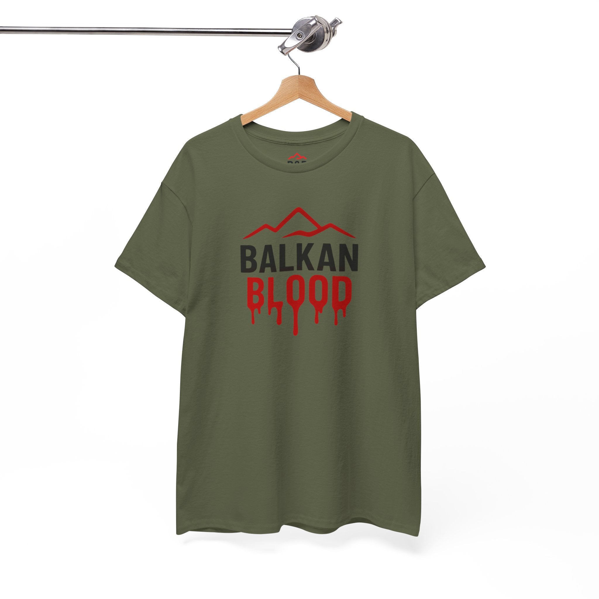 Balkan Blood T-Shirt — Heritage Graphic Tee with Multilingual “Blood” Back Print