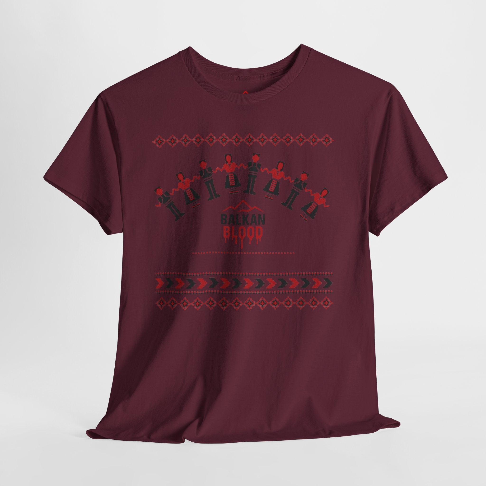 Balkan Blood Graphic Tee, Celebratory Unisex Cotton Shirt