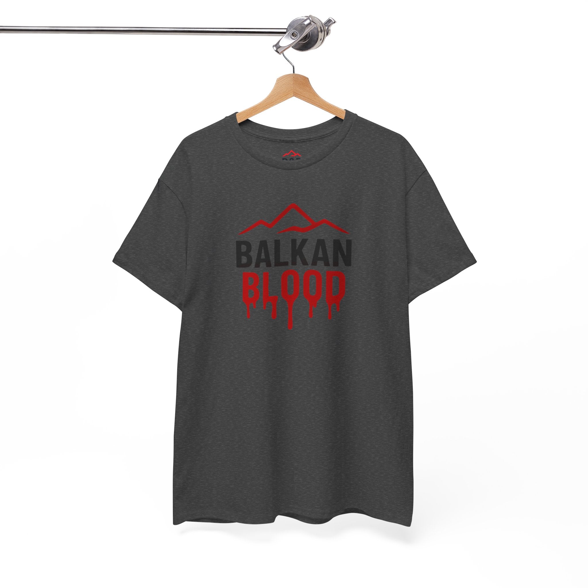 Balkan Blood T-Shirt — Heritage Graphic Tee with Multilingual “Blood” Back Print