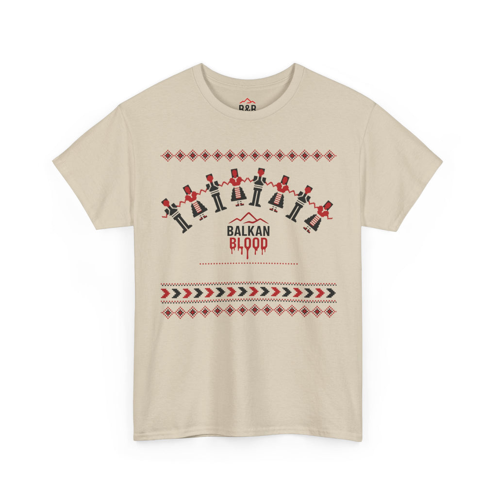 Balkan Blood Graphic Tee, Celebratory Unisex Cotton Shirt
