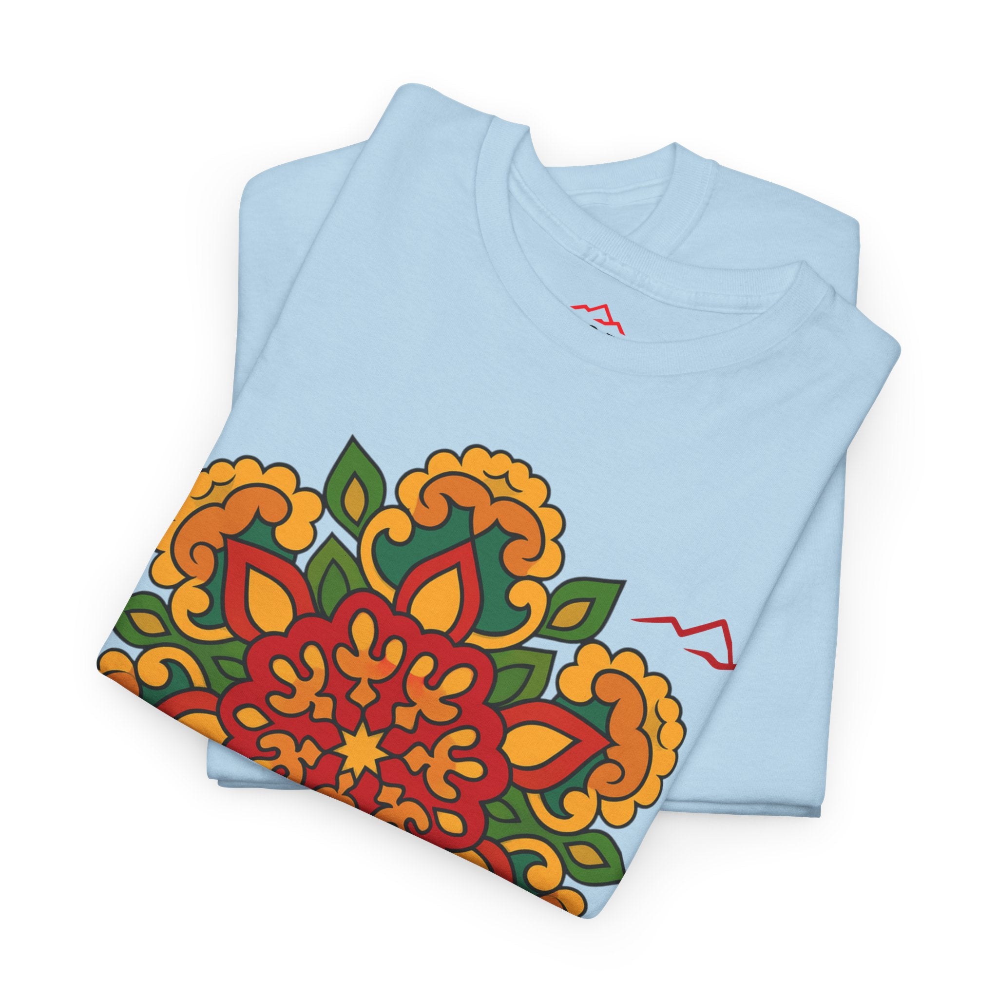 Balkan Blood T‑Shirt — Traditional Balkan Floral Medallion