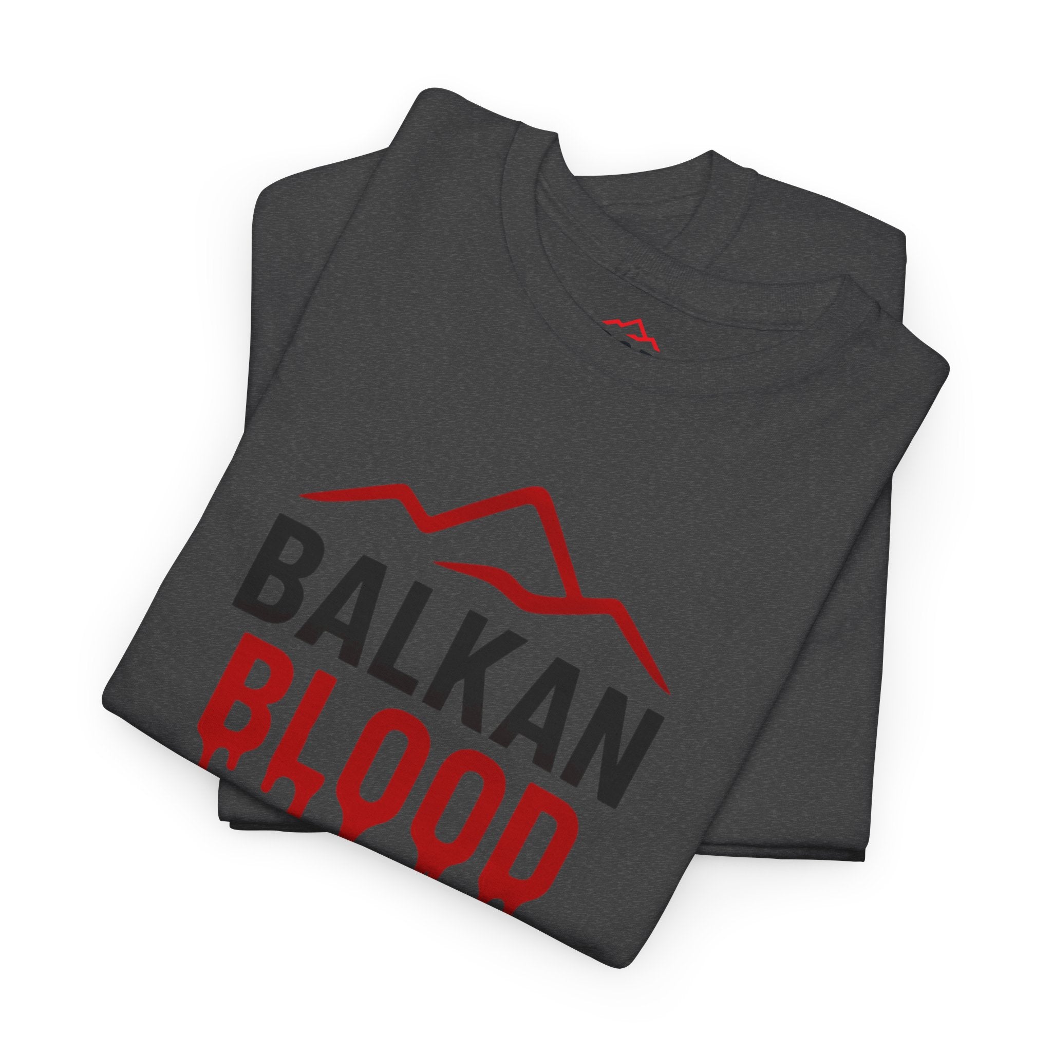Balkan Blood T-Shirt — Heritage Graphic Tee with Multilingual “Blood” Back Print