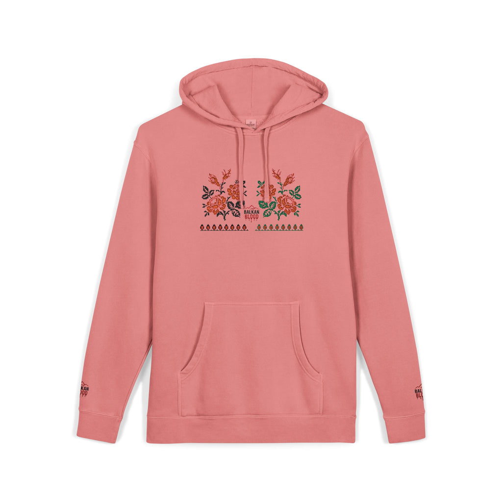 Embroidered Flower Hoodie, Cozy Unisex Sweatshirt, Cute Casual Wear, Spring Fashion, Gift for Her