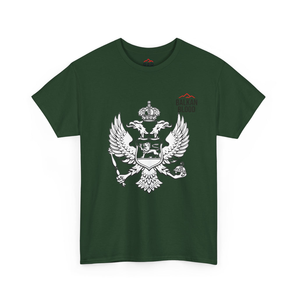 Montenegro/Balkan Blood Unisex Heavy Cotton Tee, Vintage Style Shirt, Graphic Tee, Travel Souvenir, Gift for Heritage Lovers