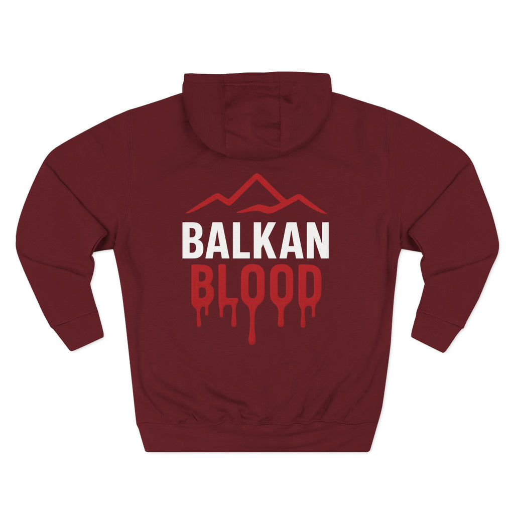 Balkan Blood Hoodie - Cozy Fleece Sweatshirt for Outdoor Adventures
