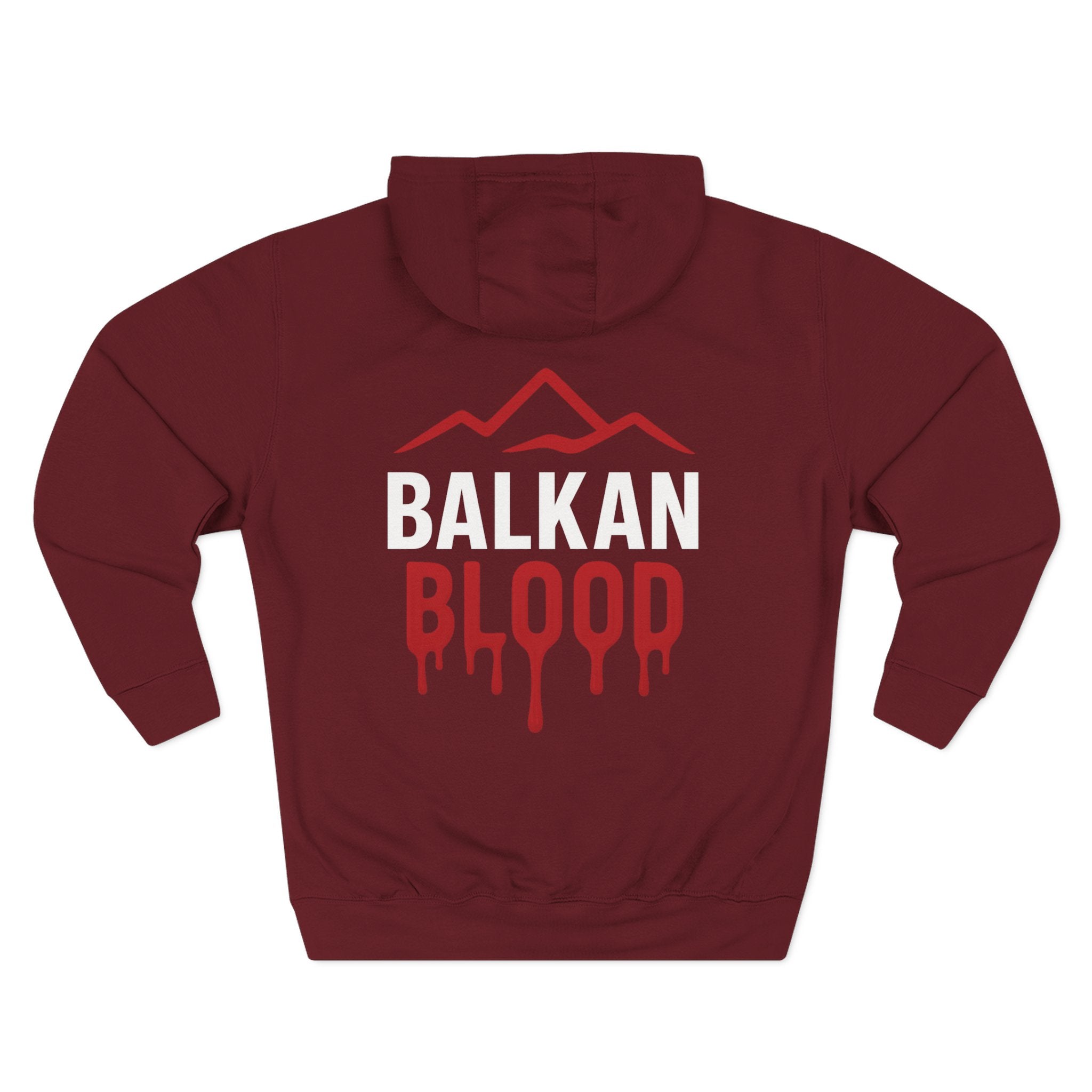 Balkan Blood Hoodie - Cozy Fleece Sweatshirt for Outdoor Adventures