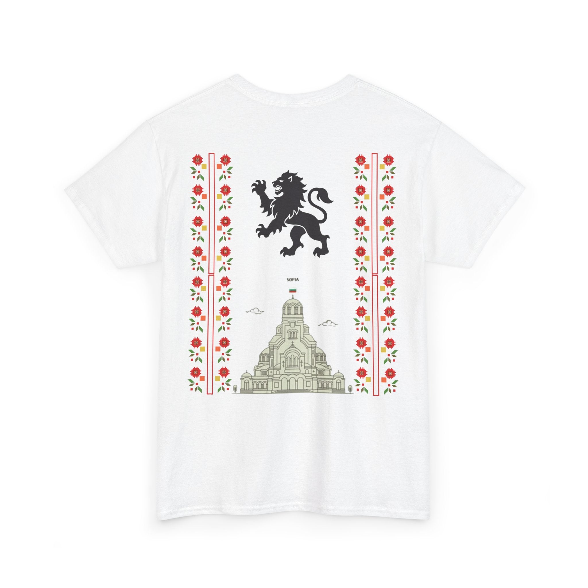 Bulgaria Balkan Blood Unisex Heavy Cotton Tee, Vintage Floral Graphic Shirt, Cultural Heritage Top, Gift for Travelers, Heritage Celebration Apparel
