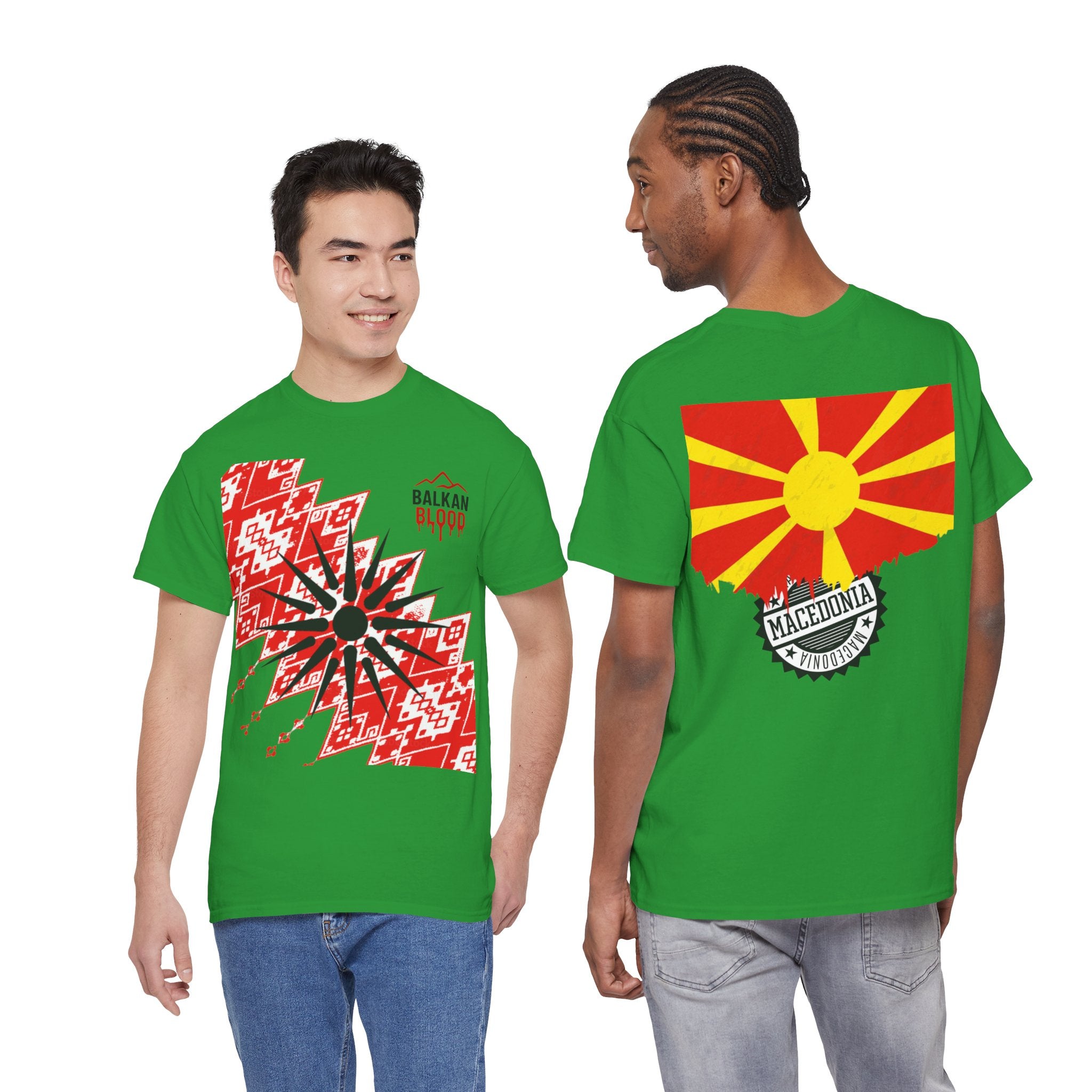 Macedonian Balkan Blood Unisex Heavy Cotton Tee