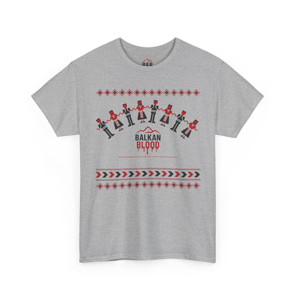 Balkan Blood Graphic Tee, Celebratory Unisex Cotton Shirt