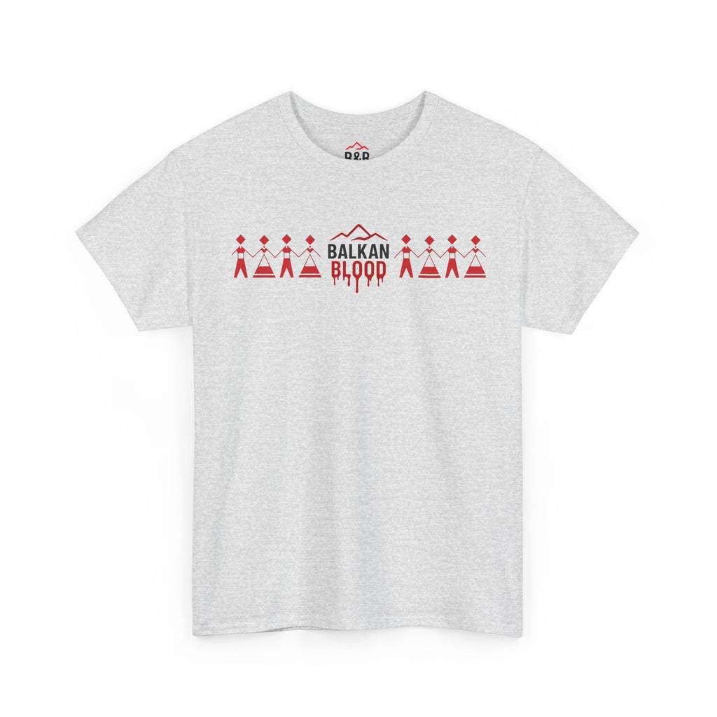 Balkan Blood Unisex Heavy Cotton Tee, Ethnic Pride Shirt, Gift for Balkans, Travel Tee, Stylish Casual Wear, Balkan States Design