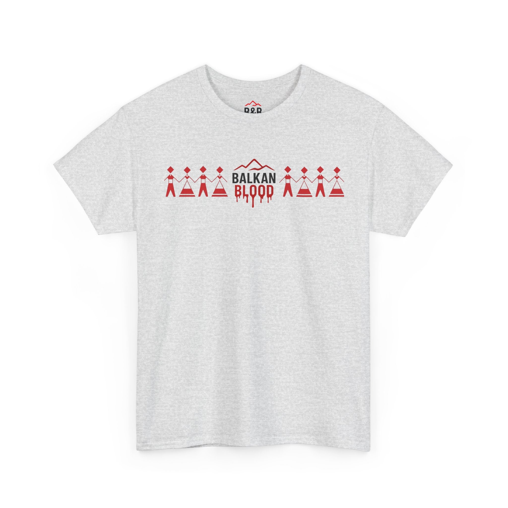 Balkan Blood Unisex Heavy Cotton Tee, Ethnic Pride Shirt, Gift for Balkans, Travel Tee, Stylish Casual Wear, Balkan States Design