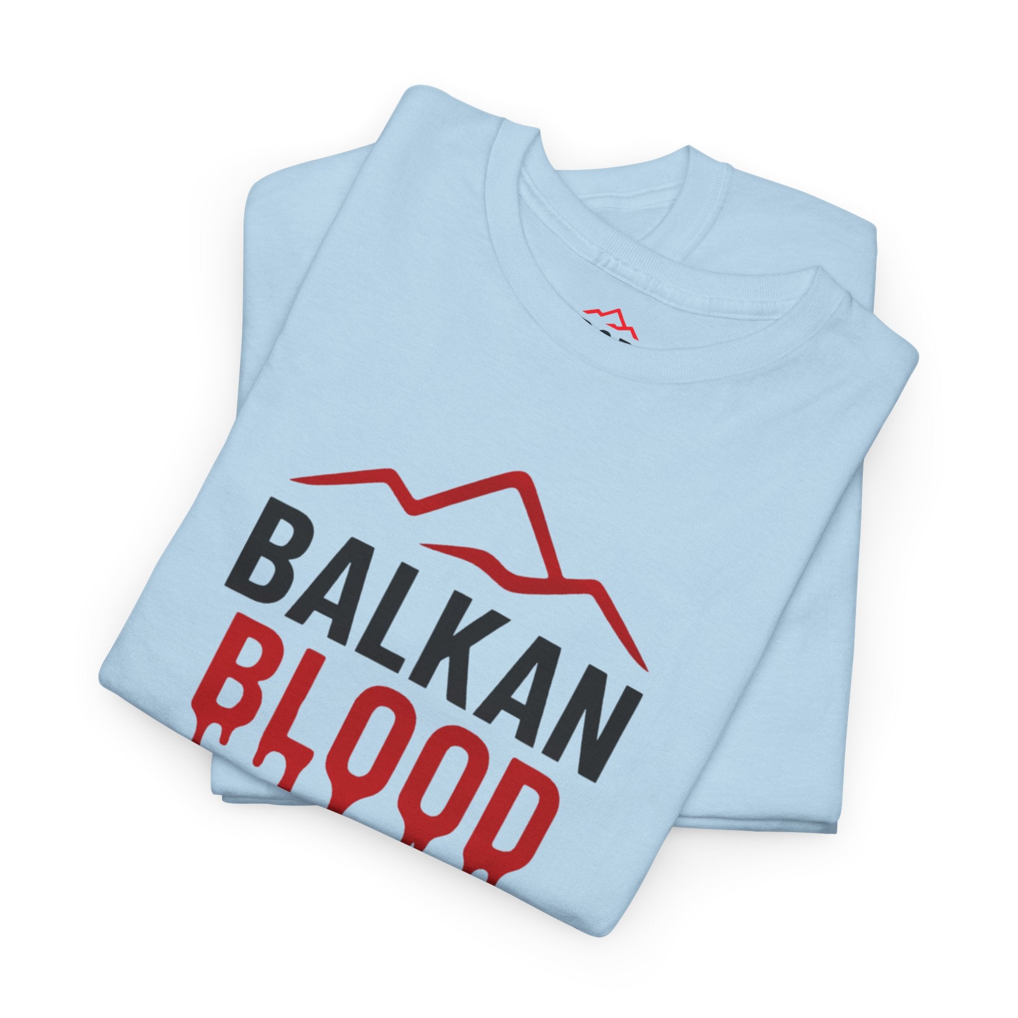 Balkan Blood T-Shirt — Heritage Graphic Tee with Multilingual “Blood” Back Print