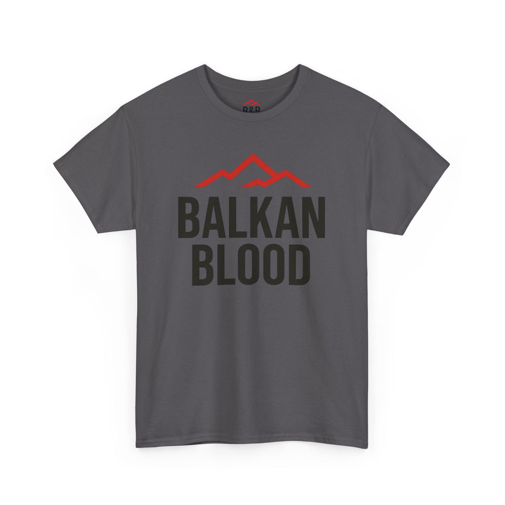 Balkan Blood Unisex Heavy Cotton Tee | Heritage Shirt, Travel Tee, Gift for Balkan Lovers, Cultural Pride, Casual Wear