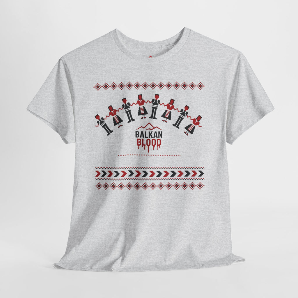 Balkan Blood Graphic Tee, Celebratory Unisex Cotton Shirt