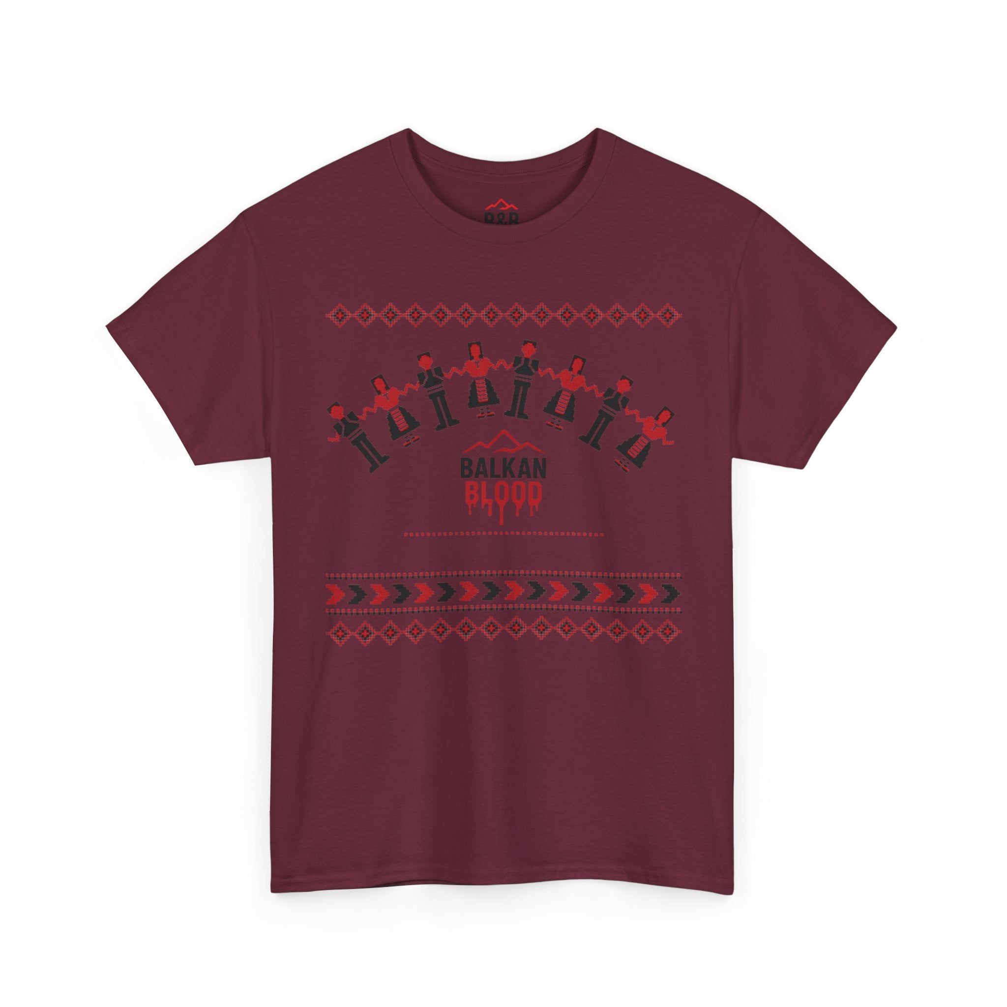 Balkan Blood Graphic Tee, Celebratory Unisex Cotton Shirt