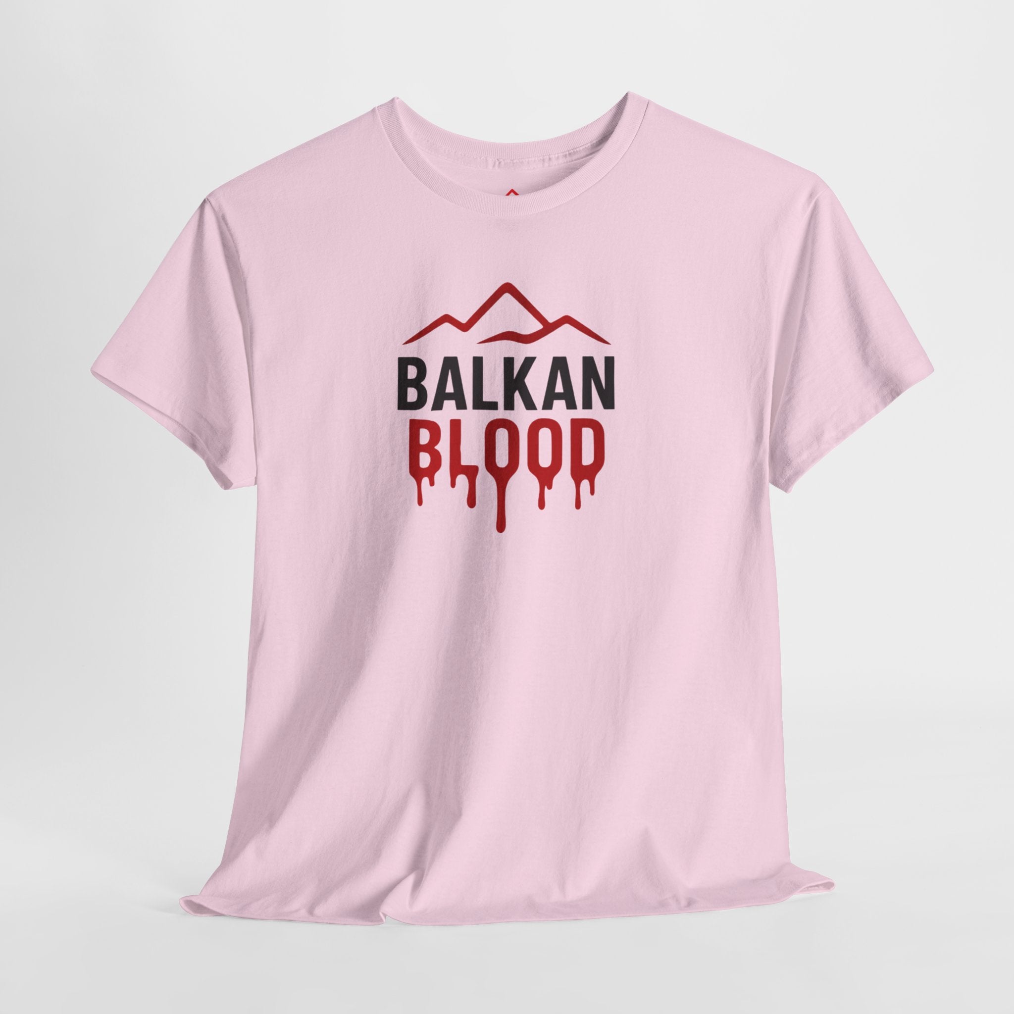 Balkan Blood T-Shirt — Heritage Graphic Tee with Multilingual “Blood” Back Print