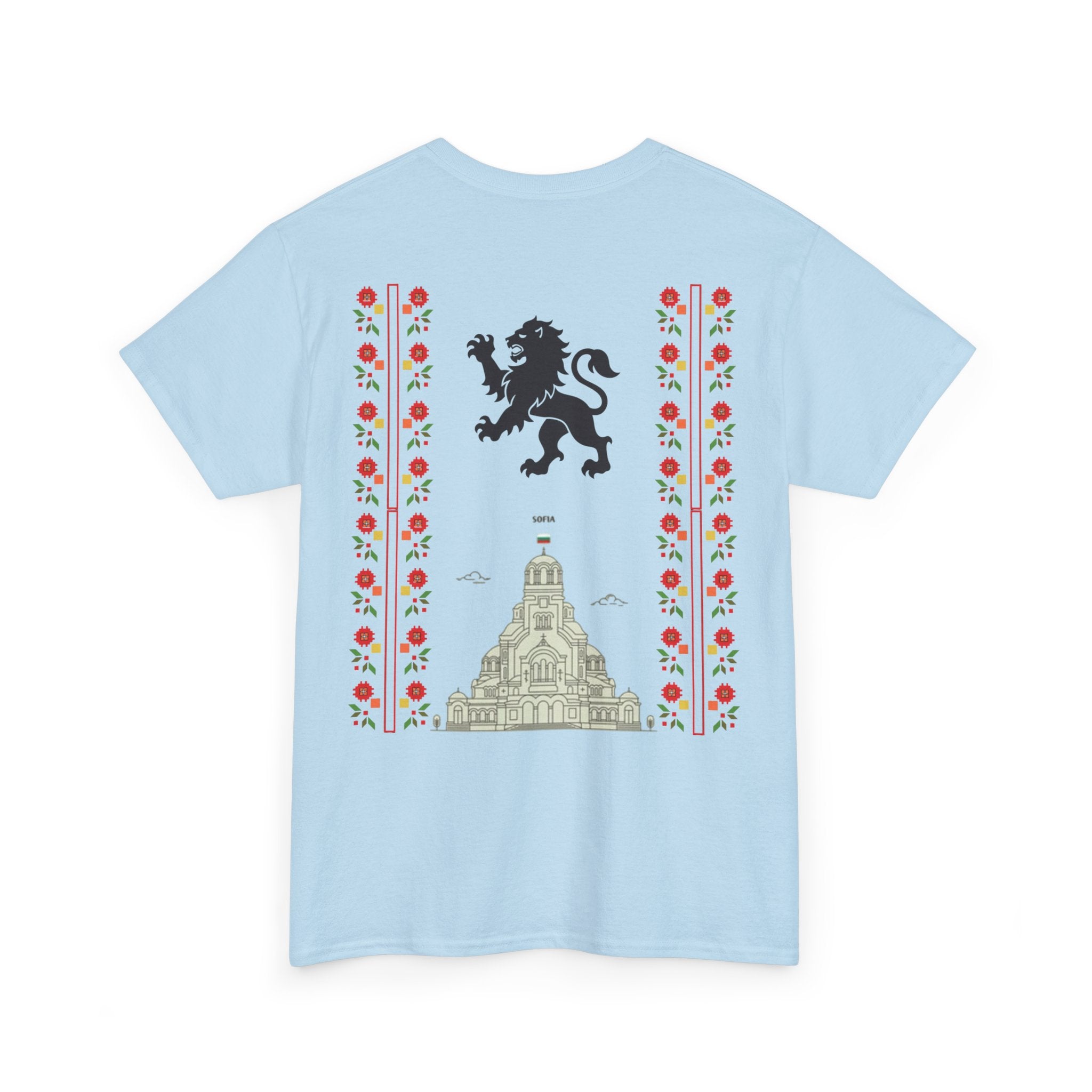 Bulgaria Balkan Blood Unisex Heavy Cotton Tee, Vintage Floral Graphic Shirt, Cultural Heritage Top, Gift for Travelers, Heritage Celebration Apparel