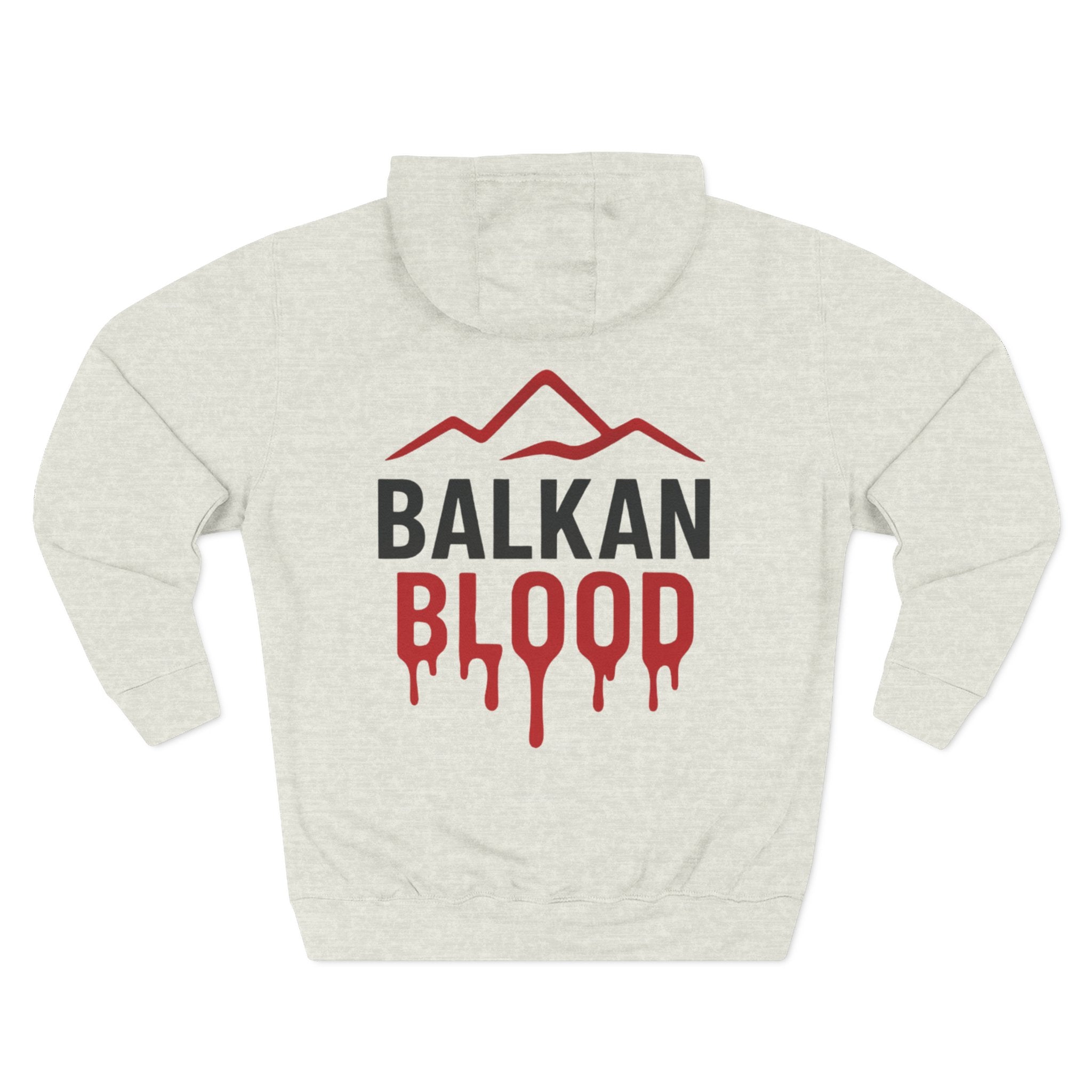 Balkan Blood Hoodie - Cozy Fleece Sweatshirt for Outdoor Adventures
