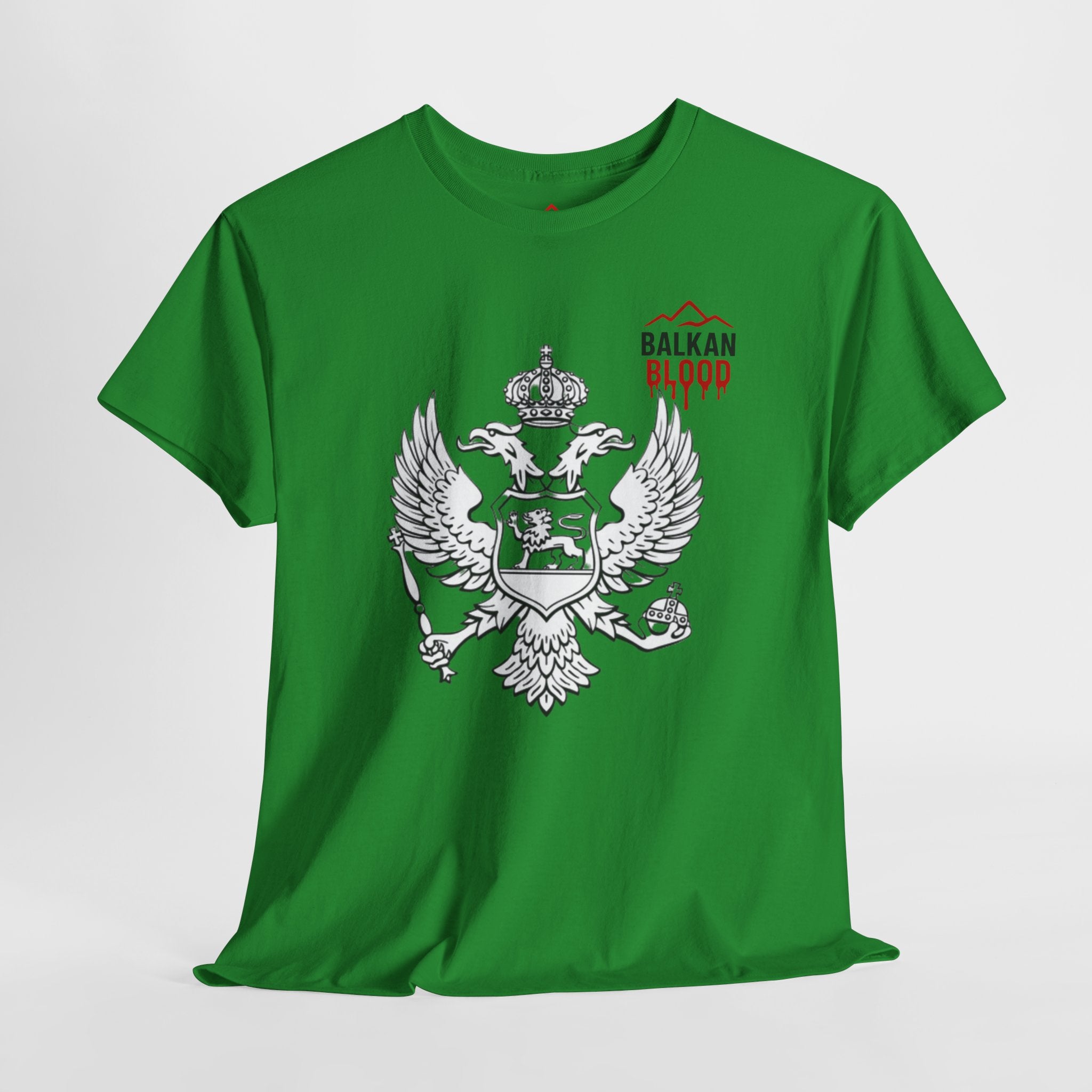 Montenegro/Balkan Blood Unisex Heavy Cotton Tee, Vintage Style Shirt