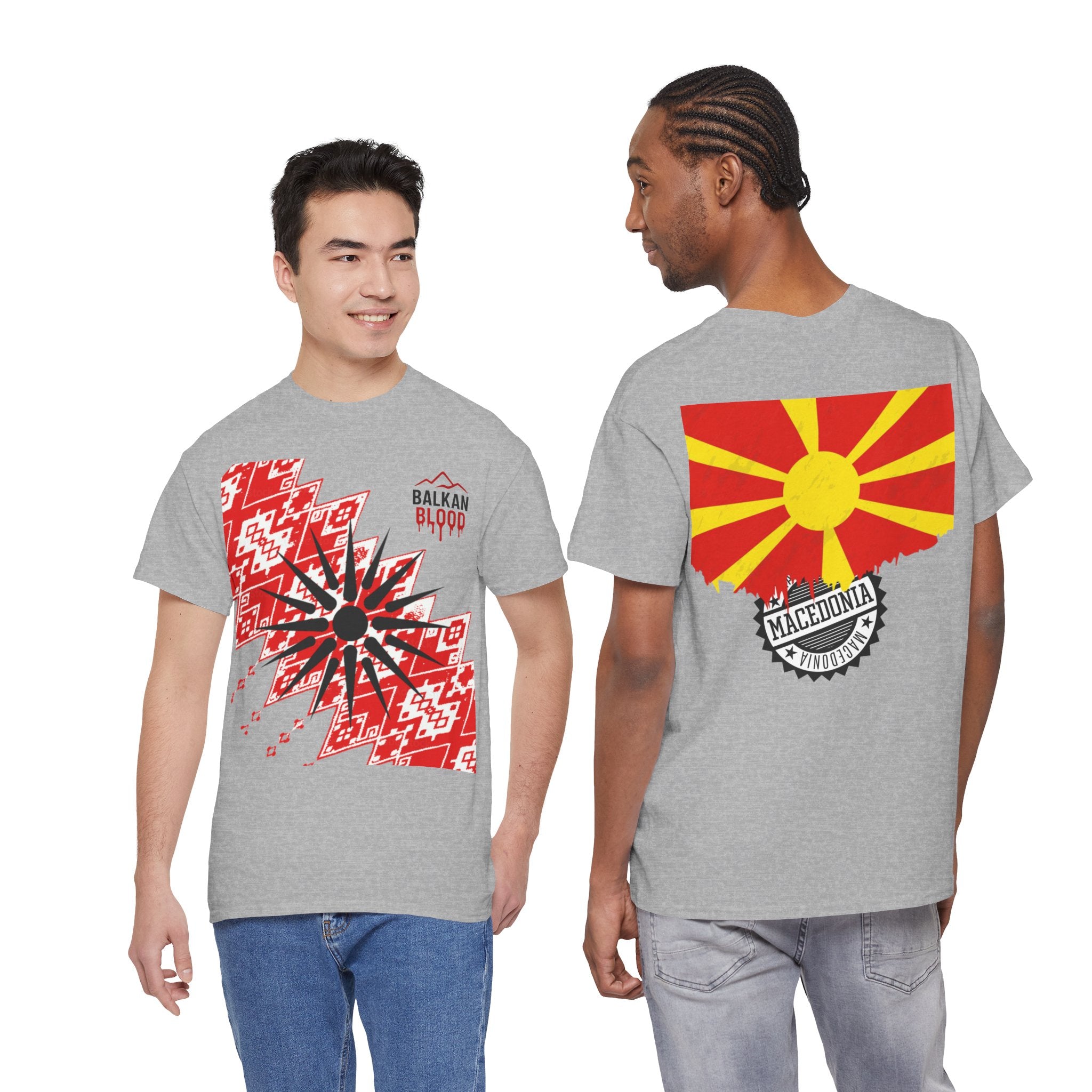 Macedonian Balkan Blood Unisex Heavy Cotton Tee