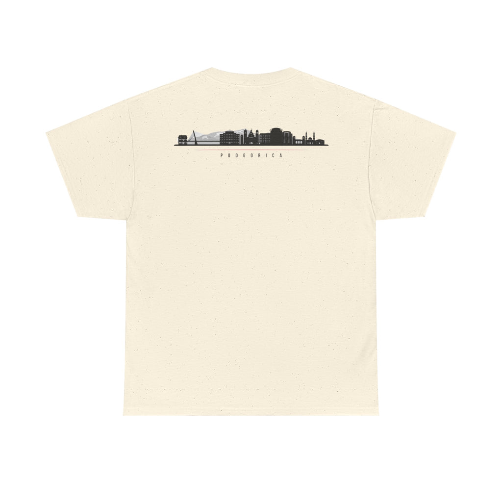 Montenegro/Balkan Blood Unisex Heavy Cotton Tee, Vintage Style Shirt, Graphic Tee, Travel Souvenir, Gift for Heritage Lovers