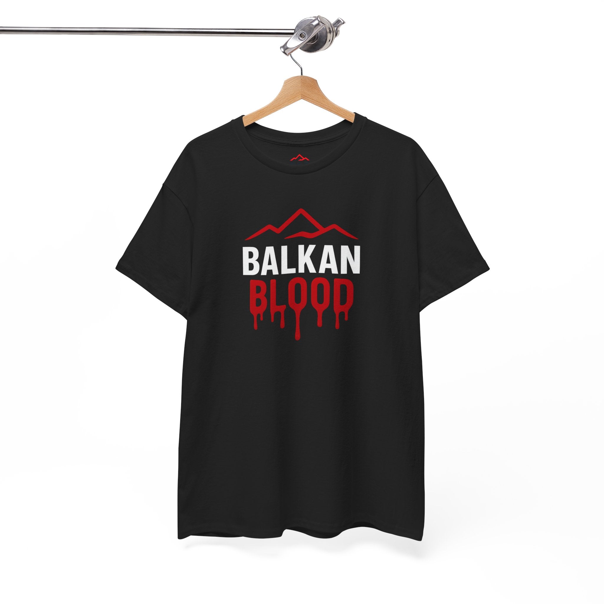 Balkan Blood T-Shirt — Heritage Graphic Tee with Multilingual “Blood” Back Print