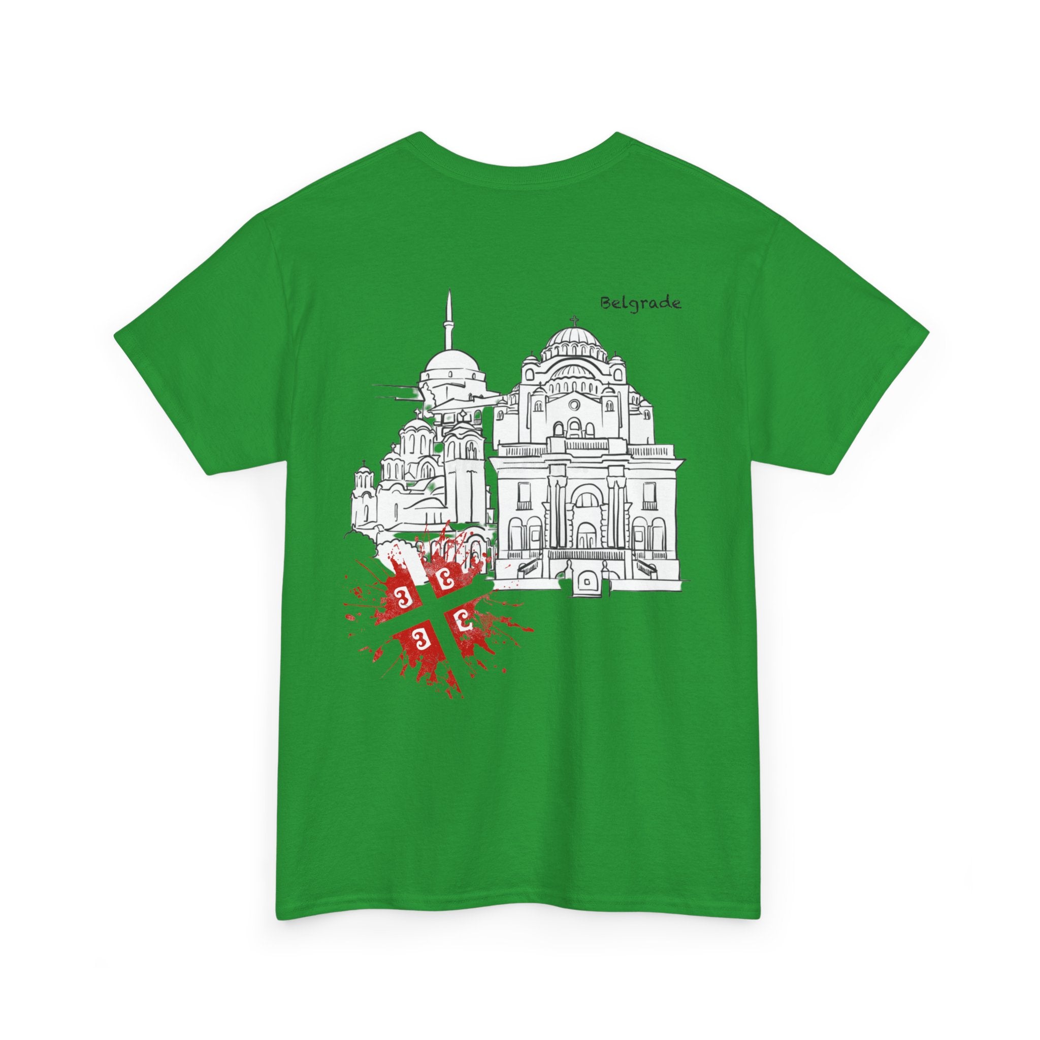 Serbian Heritage Tee, Balkan Blood Shirt, Unisex Cotton T-shirt, Cultural Pride Wear, Travel-inspired Apparel