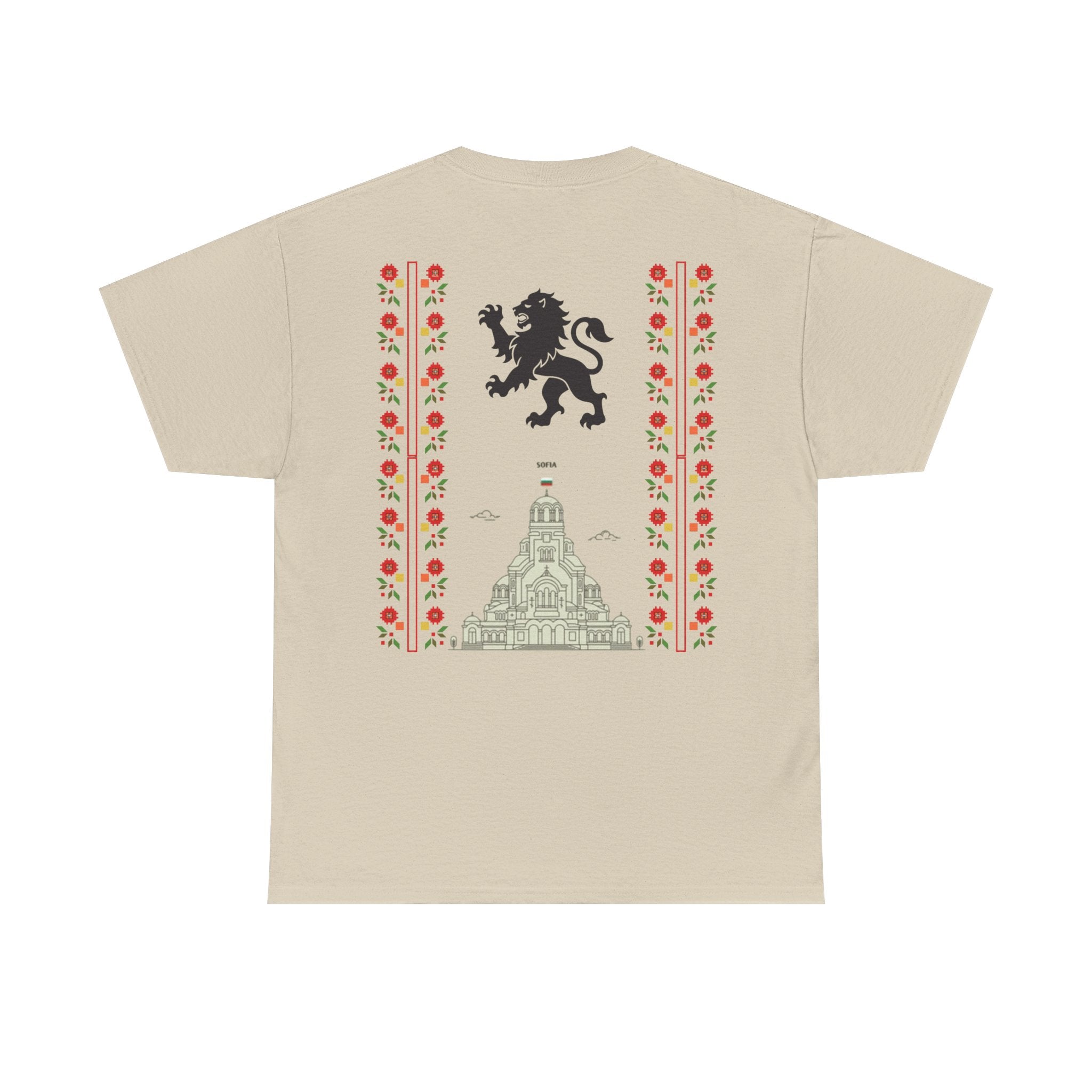Bulgaria Balkan Blood Unisex Heavy Cotton Tee, Vintage Floral Graphic Shirt, Cultural Heritage Top, Gift for Travelers, Heritage Celebration Apparel