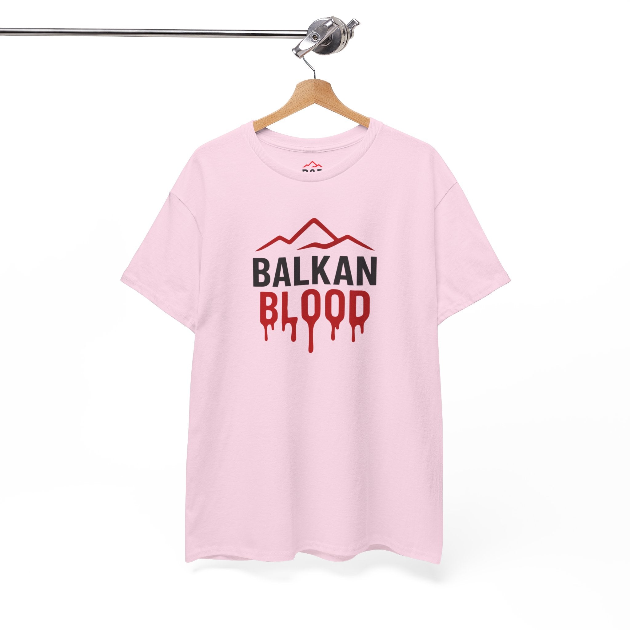 Balkan Blood T-Shirt — Heritage Graphic Tee with Multilingual “Blood” Back Print