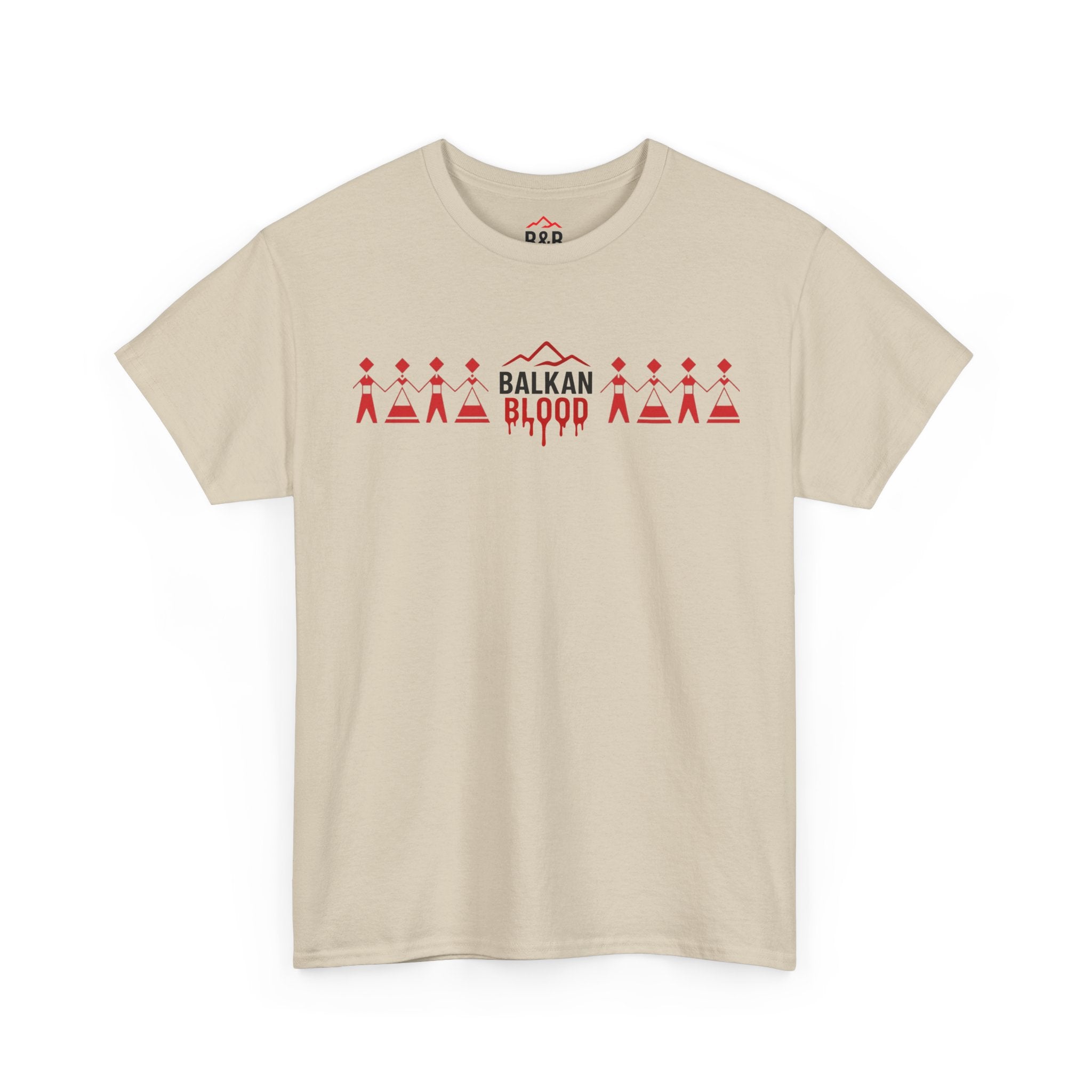Balkan Blood Unisex Heavy Cotton Tee, Ethnic Pride Shirt, Gift for Balkans, Travel Tee, Stylish Casual Wear, Balkan States Design