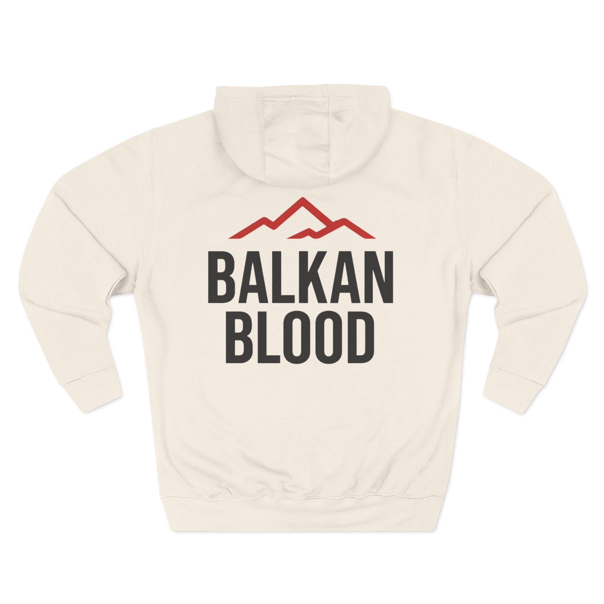 Balkan Blood Hoodie - Cozy Fleece Sweatshirt for Outdoor Adventures, Gifts for Nature Lovers, Hiking, Travel, Casual Wear