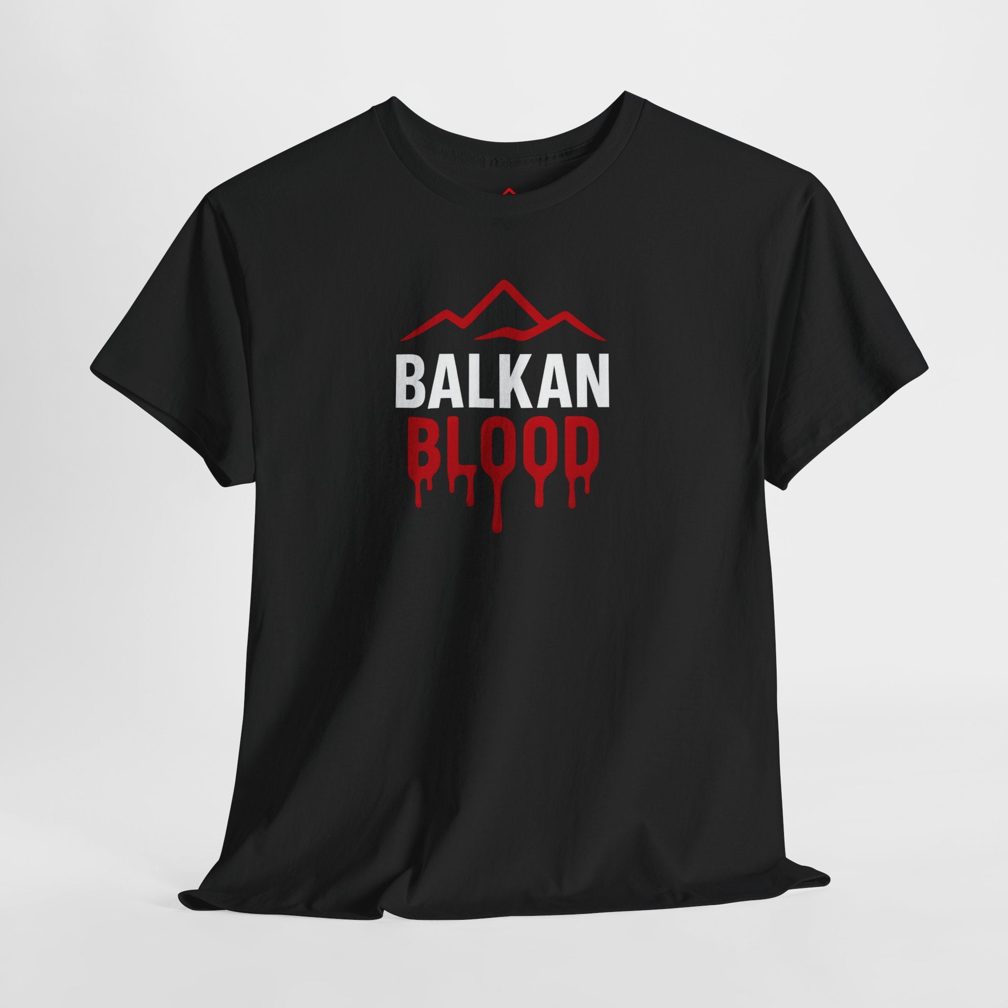 Balkan Blood T-Shirt — Heritage Graphic Tee with Multilingual “Blood” Back Print