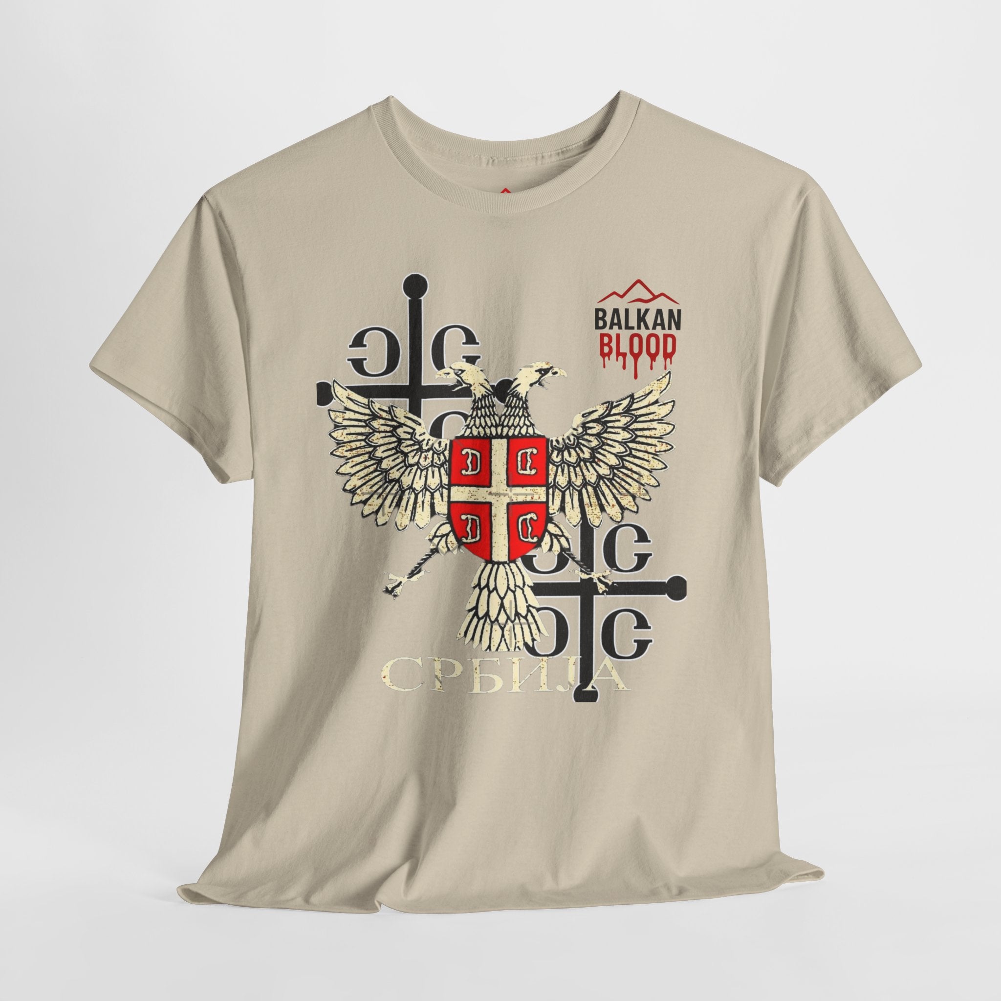 Serbian Heritage Tee, Balkan Blood Shirt, Unisex Cotton T-shirt